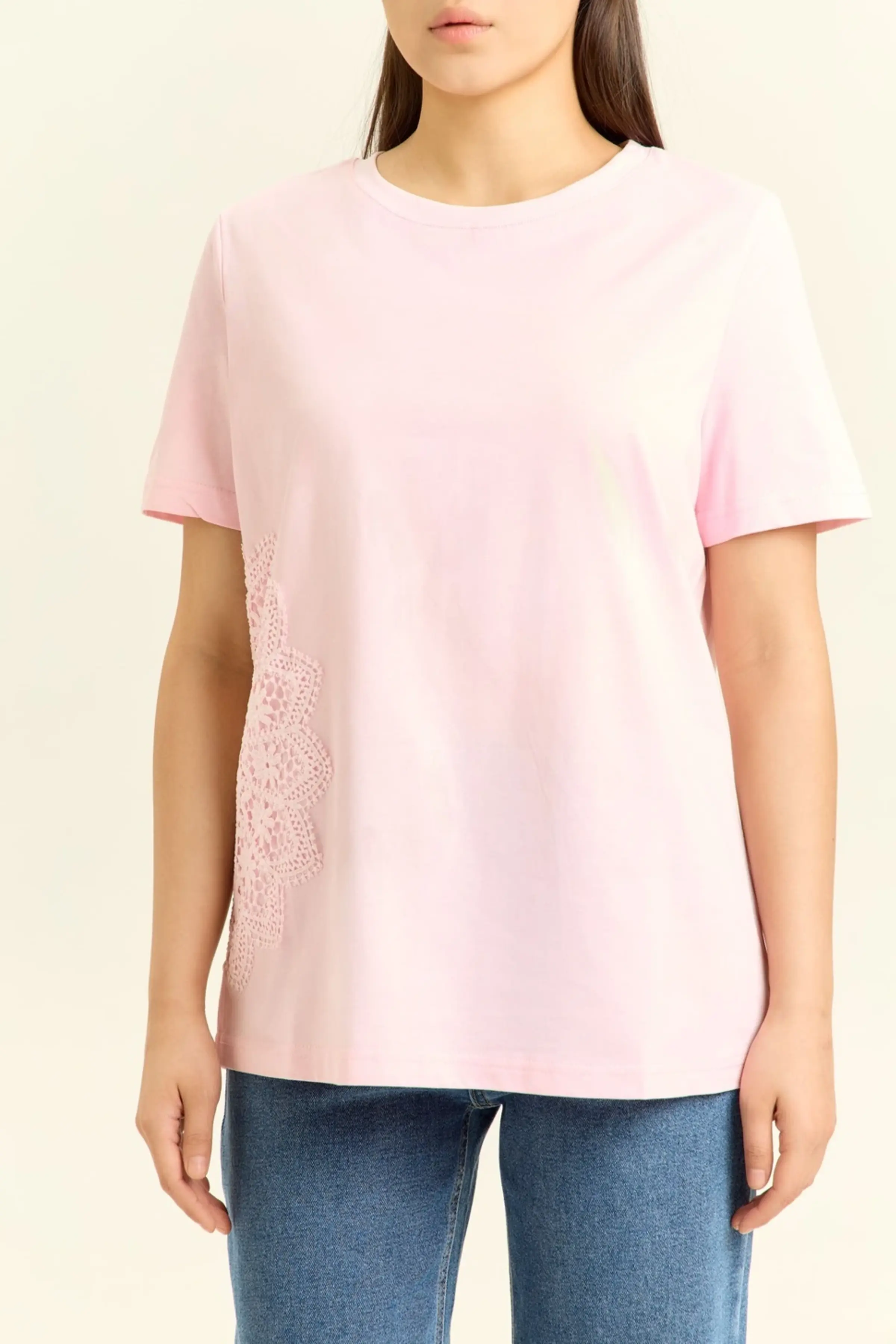 Футболка розовый для женщин 45132-17 67