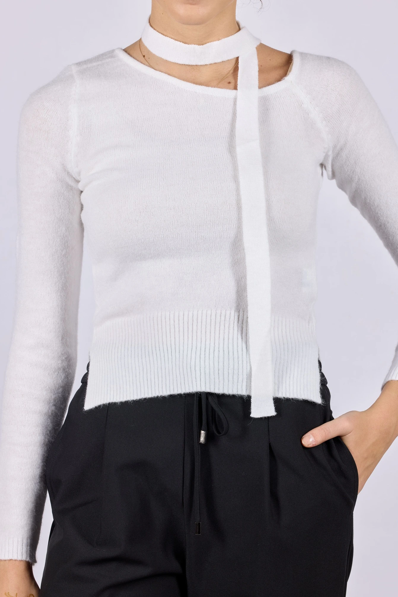 Джемпер белый для женщин 44148-4 60