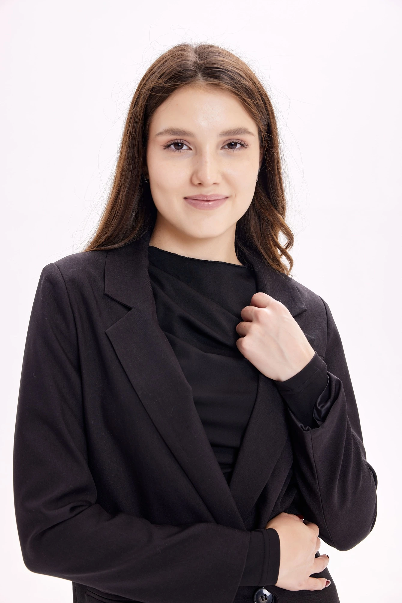 Жакет черный для женщин 39316-1 64