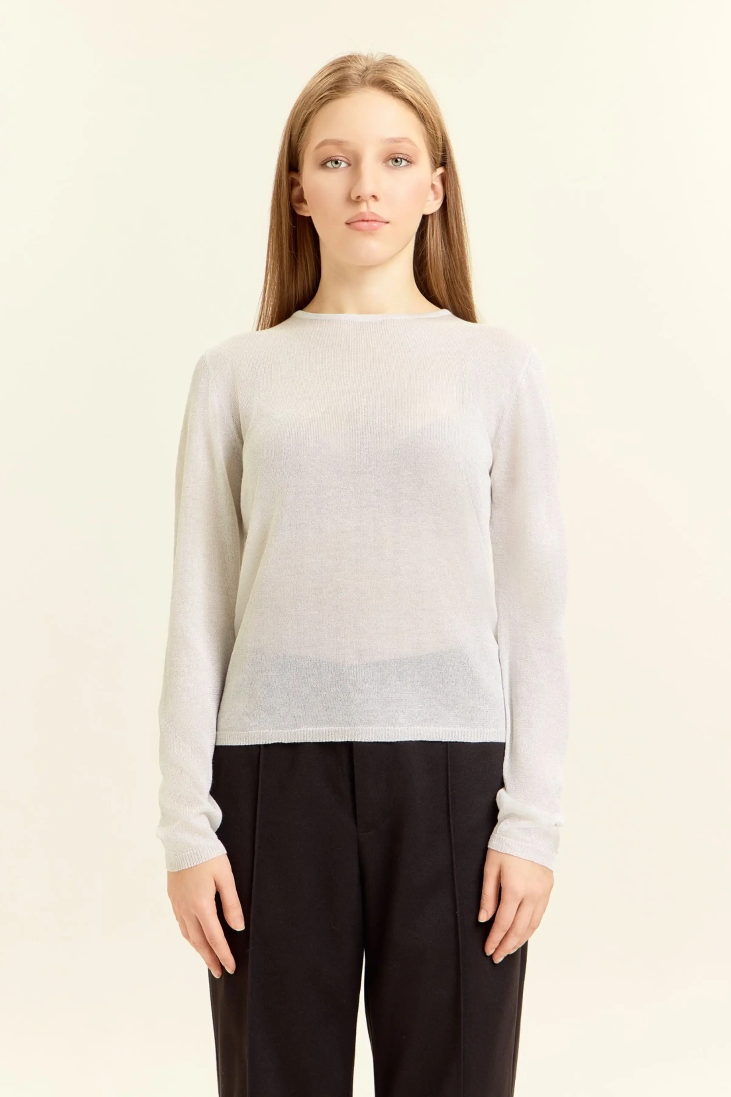 Джемпер белый для женщин 47172-4 60