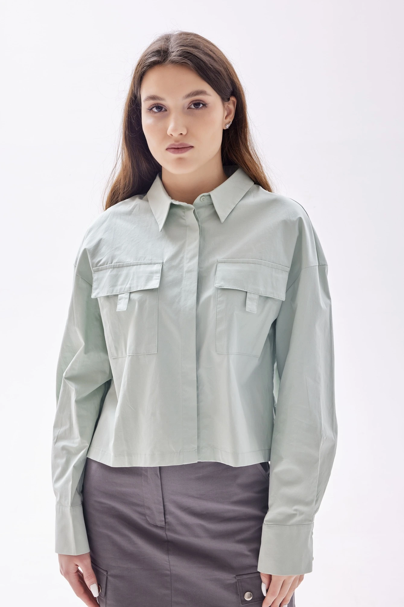 Рубашка зеленый для женщин 40258-34 66