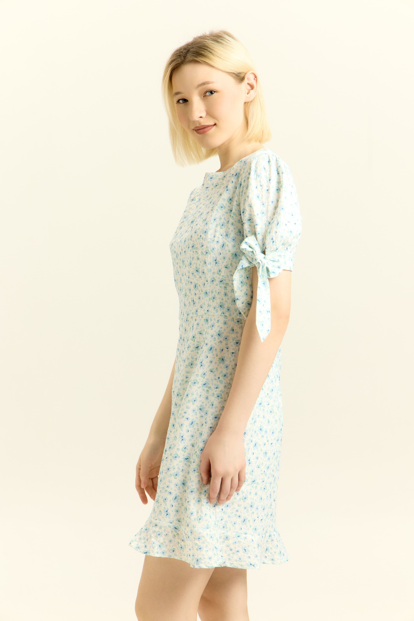 Платье синий цветочек для женщин 41138-188 54