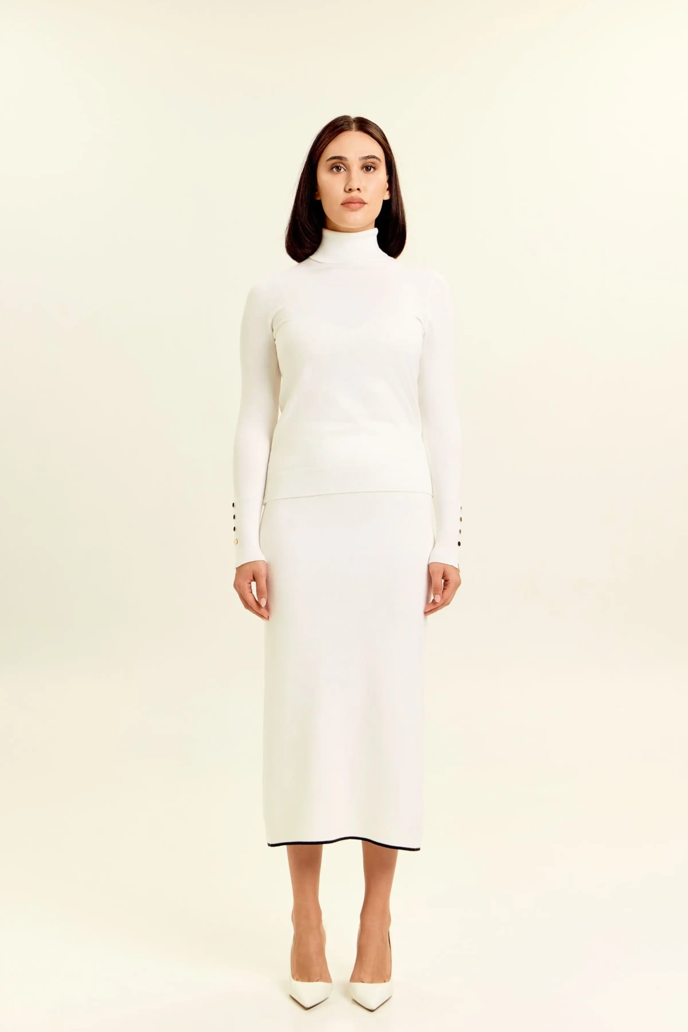 Джемпер белый для женщин 47171-4 60