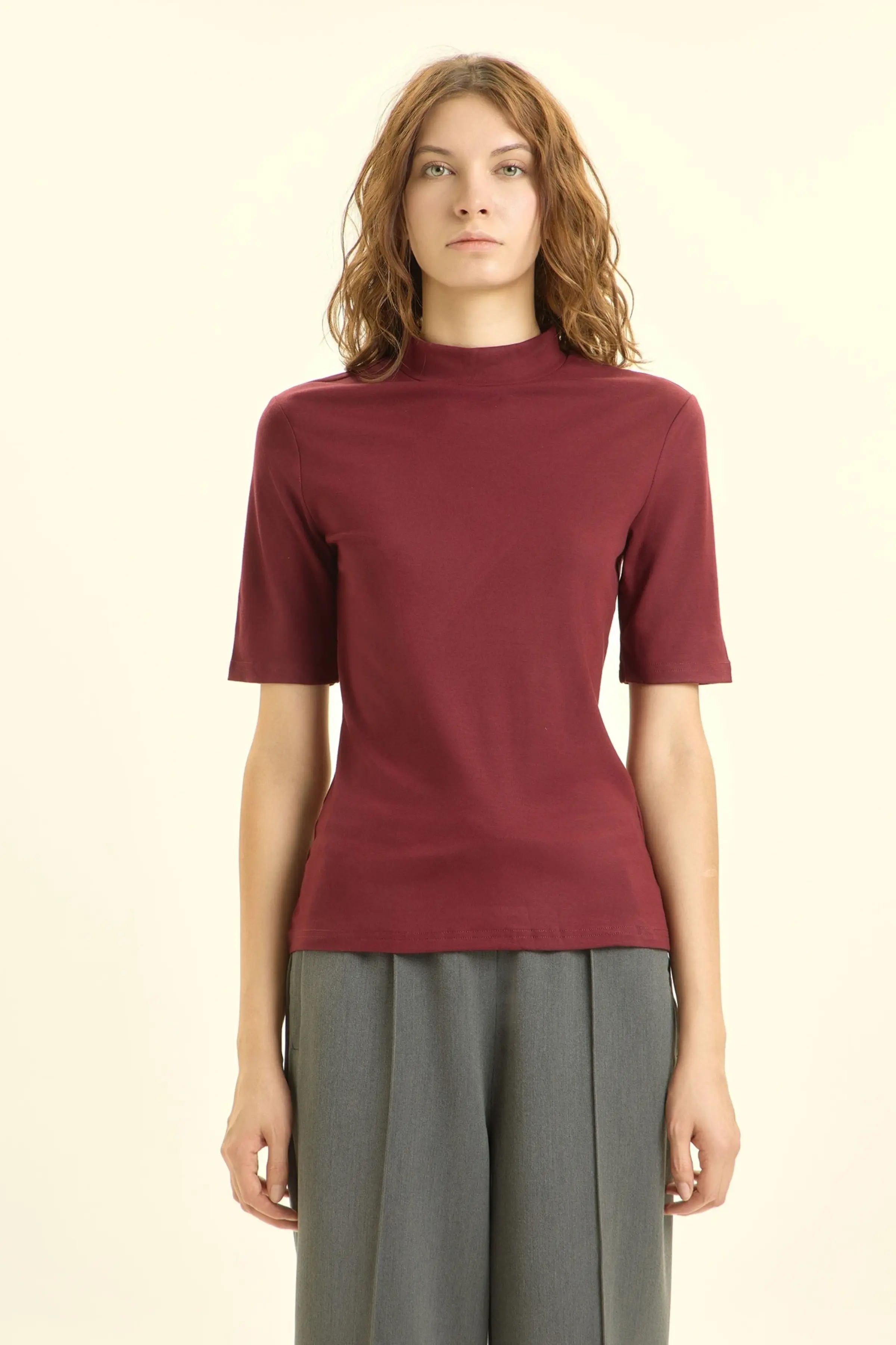 Футболка бордовый для женщин 46178-67 67
