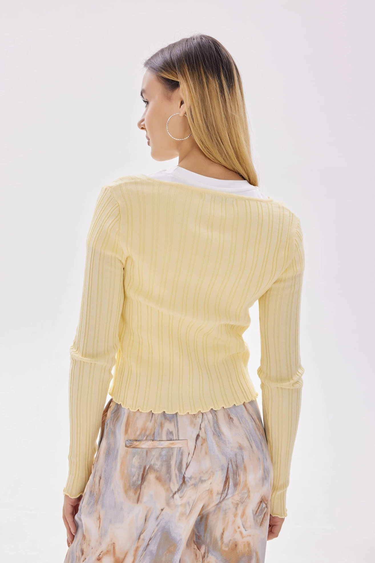 Кардиган желтый для женщин 40285-5 50