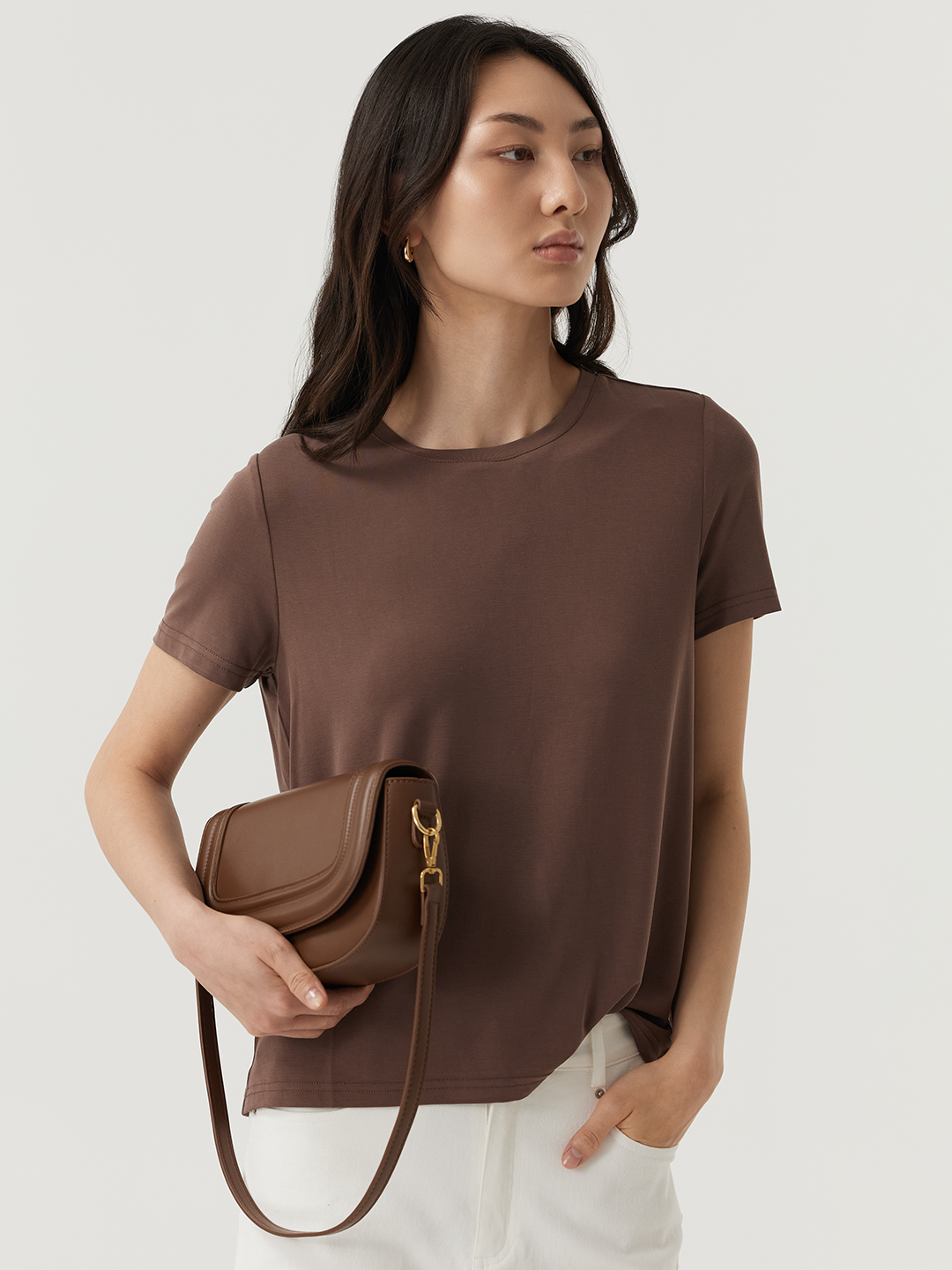 Футболка коричневый для женщин 48132-13 67