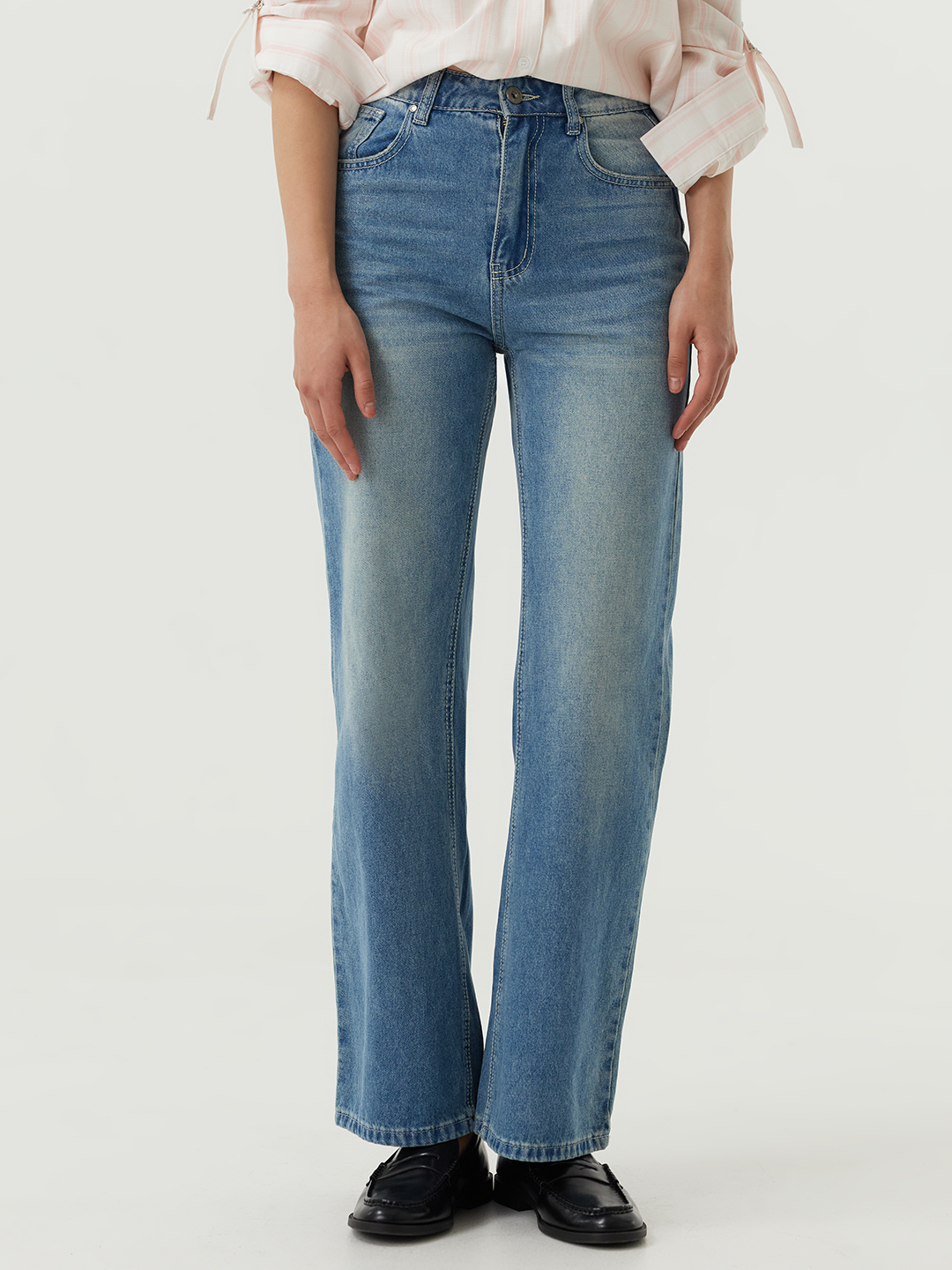 Джинсы голубой для женщин 48360-10 74