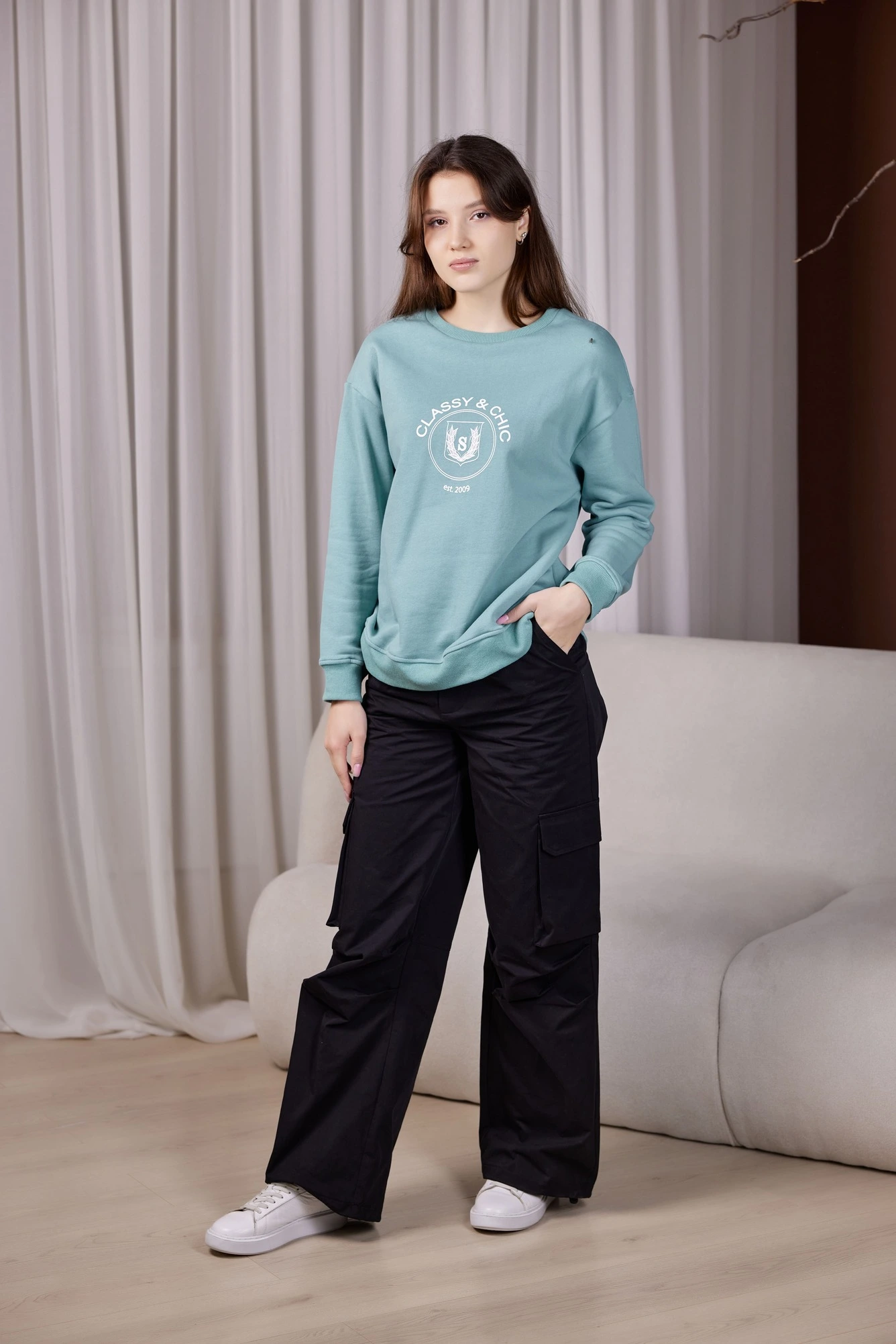 Брюки черный для женщин 40136-1 71