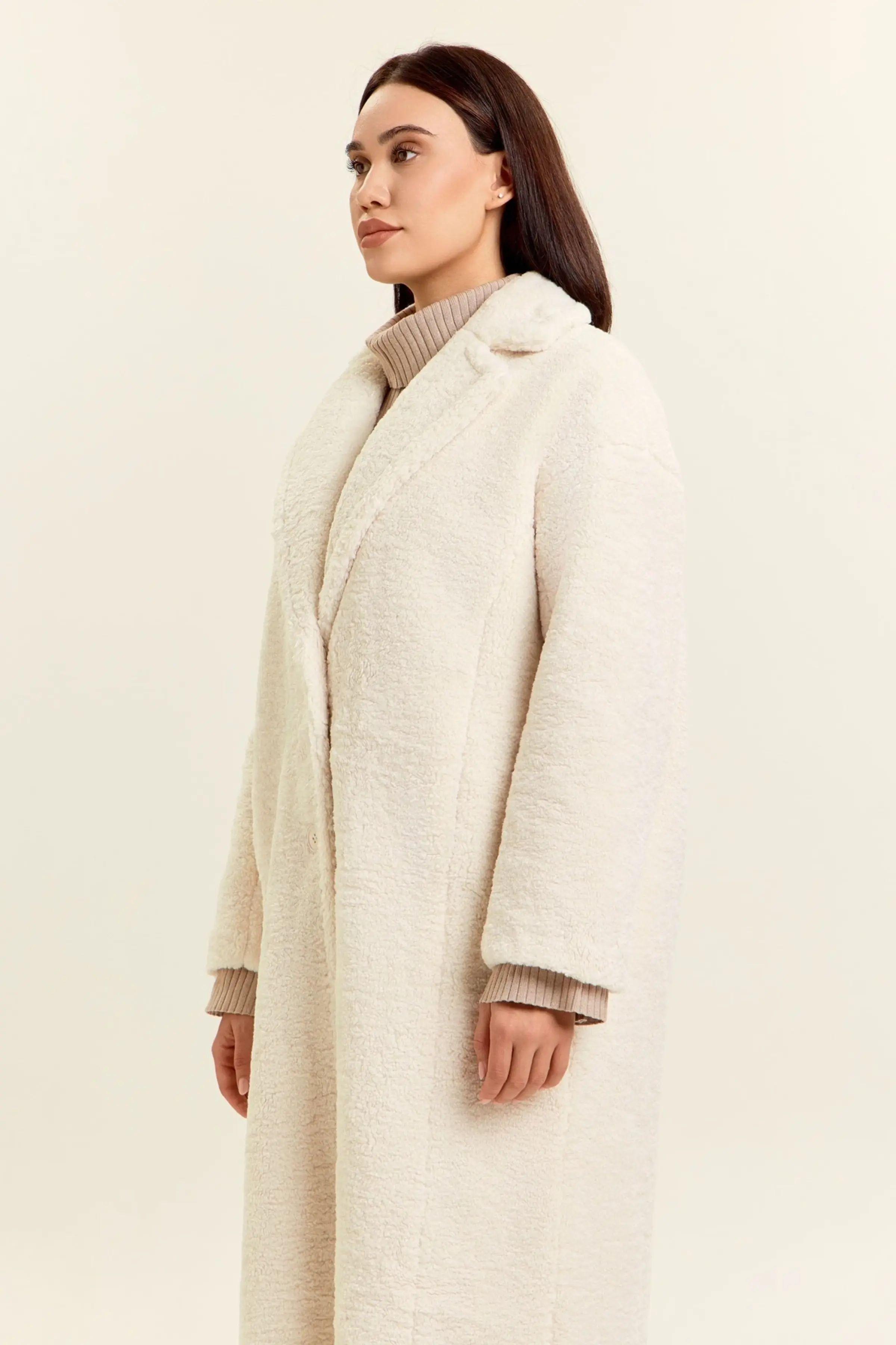Пальто айвори для женщин 47115-234 53