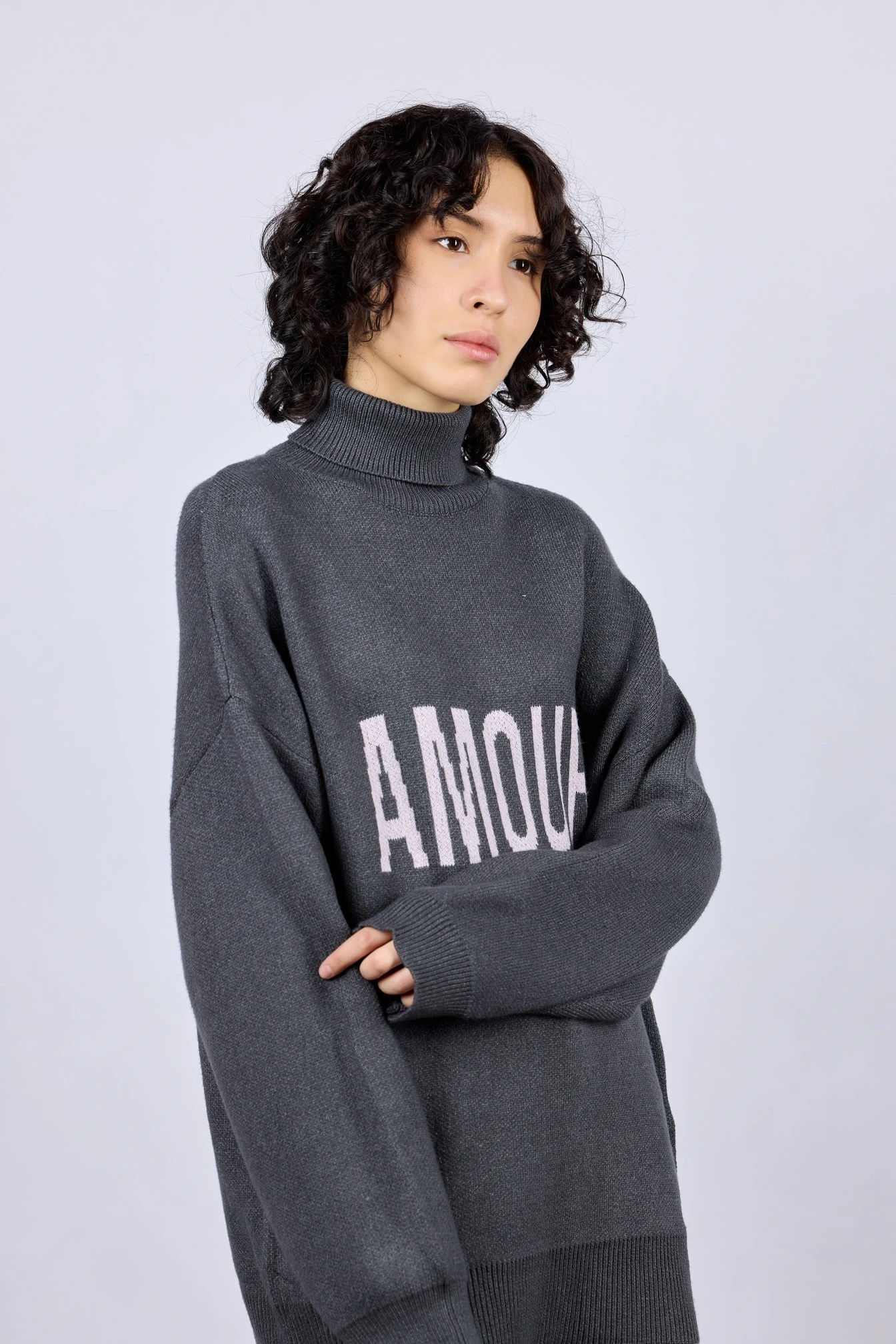 Свитер темно-серый для женщин 43118-12 65