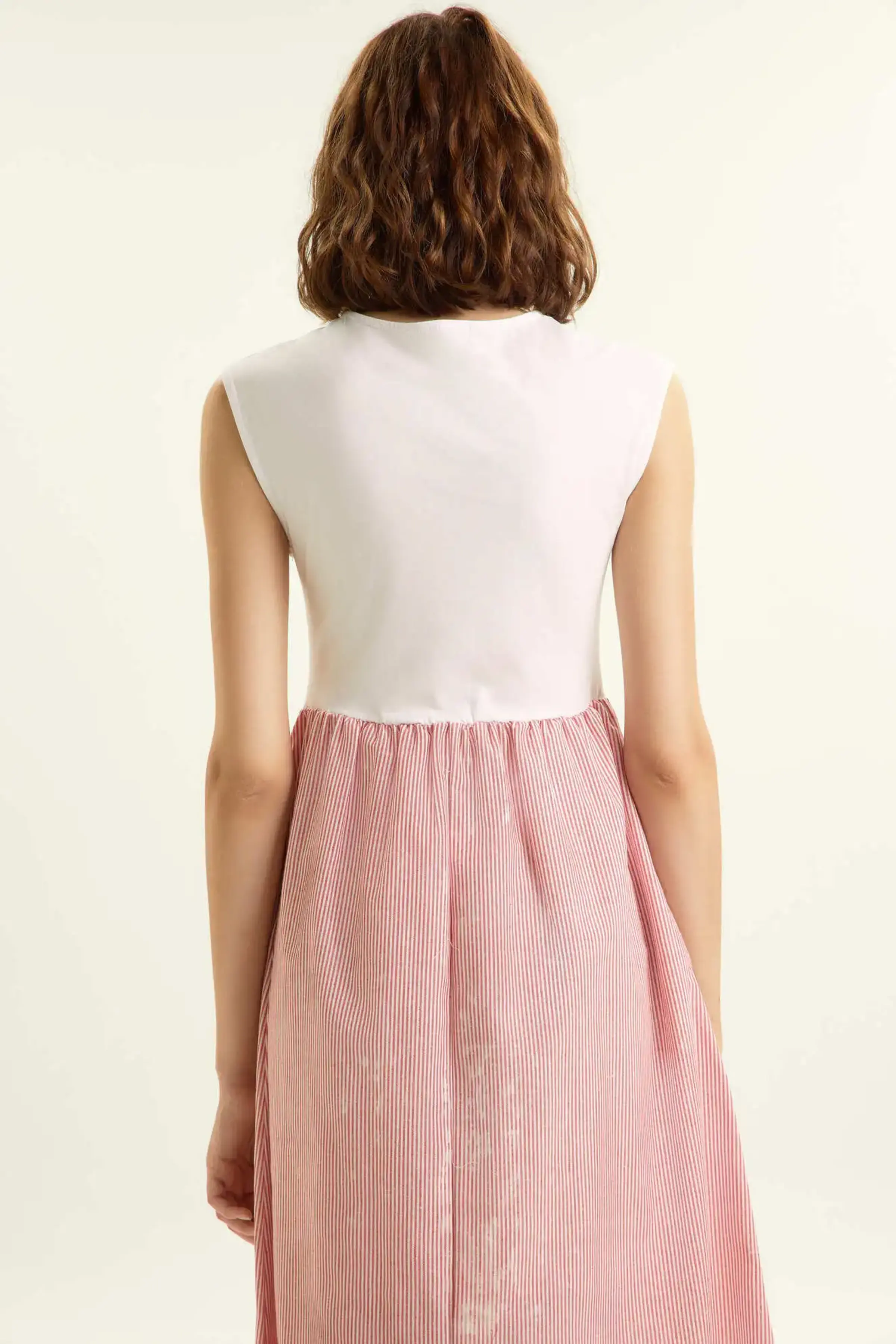 Платье бело-красная полоска для женщин 45200-50 54