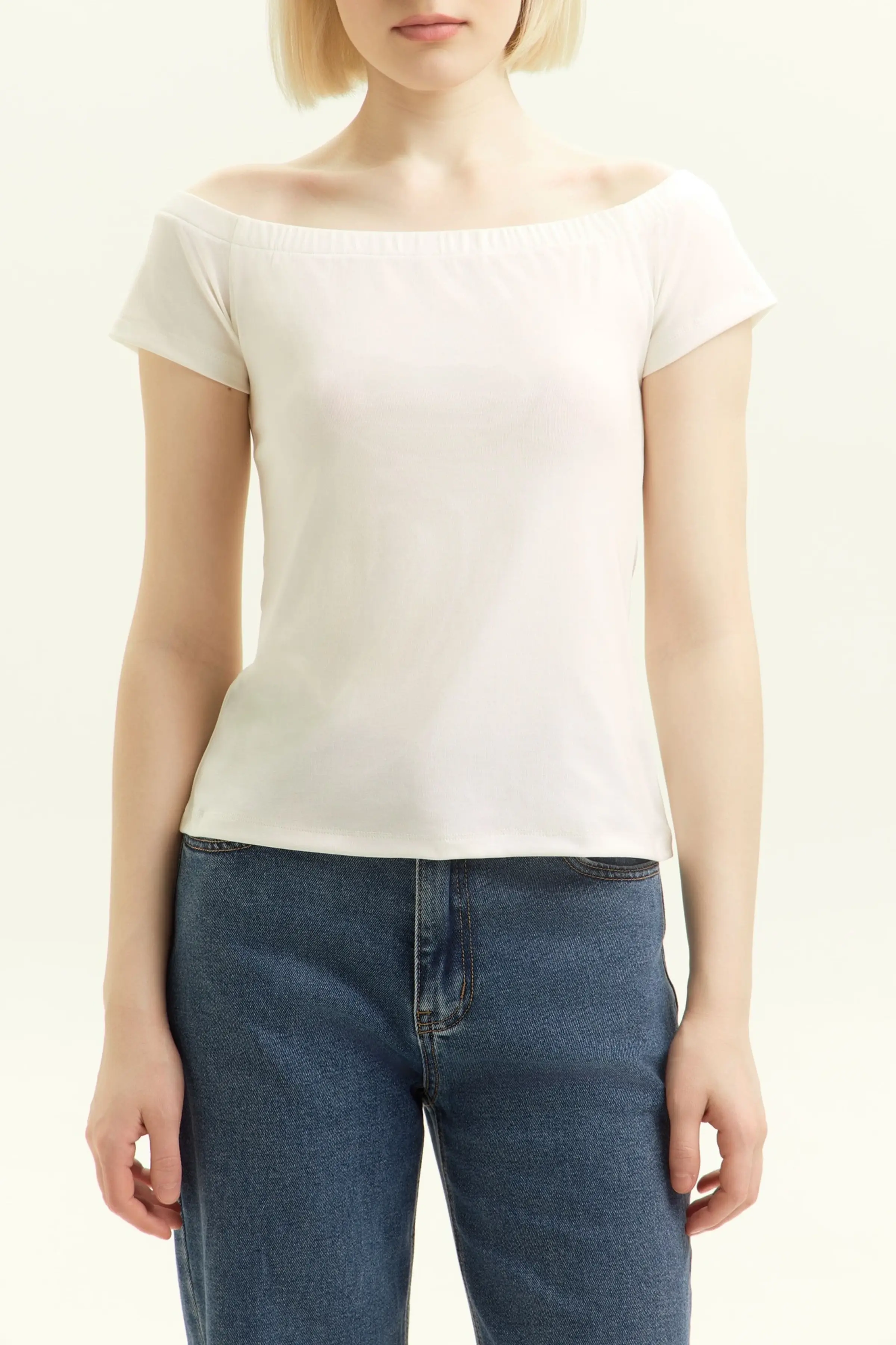 Топ белый для женщин 45148-4 46