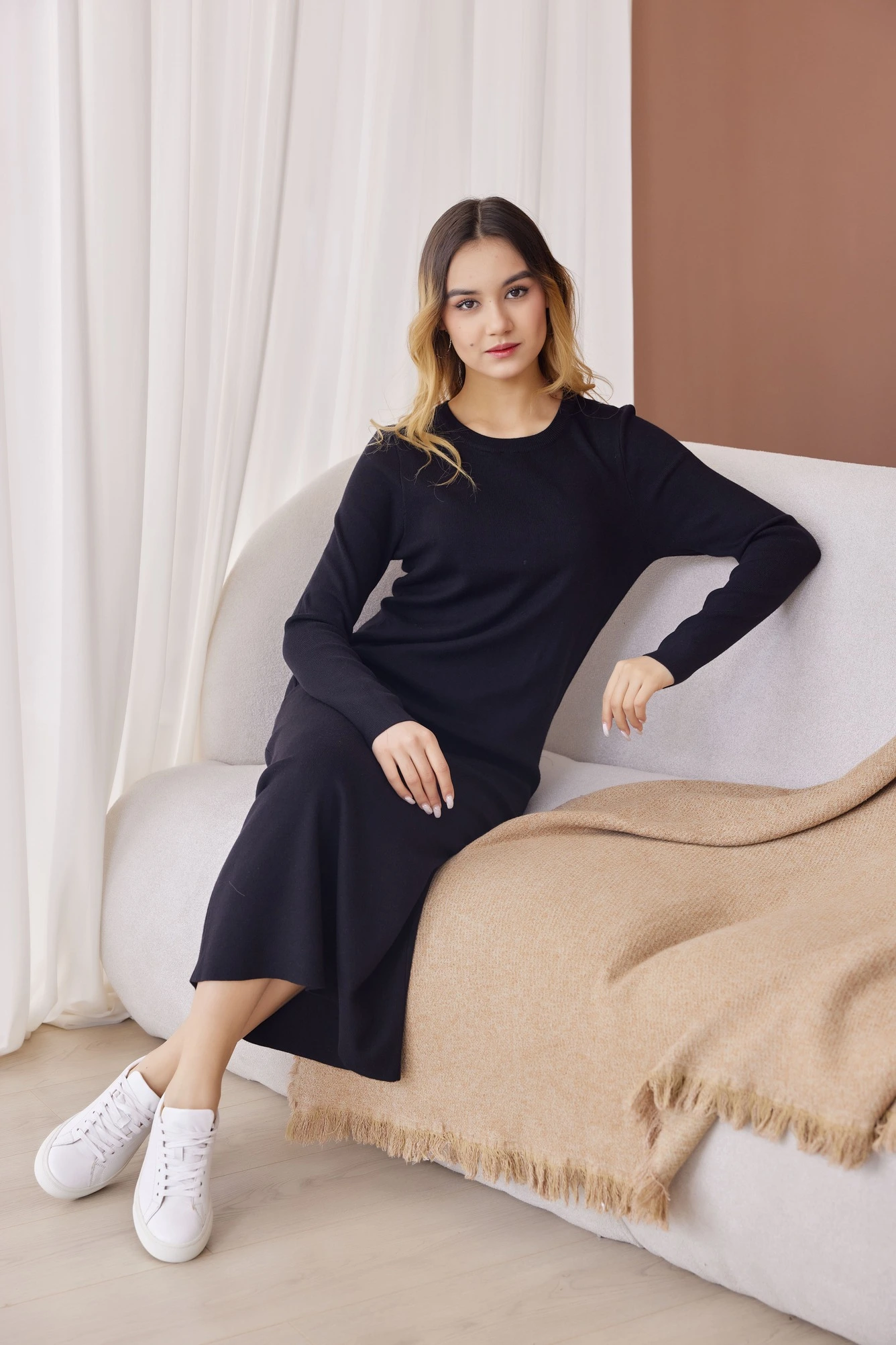 Платье черный для женщин 40140-1 54