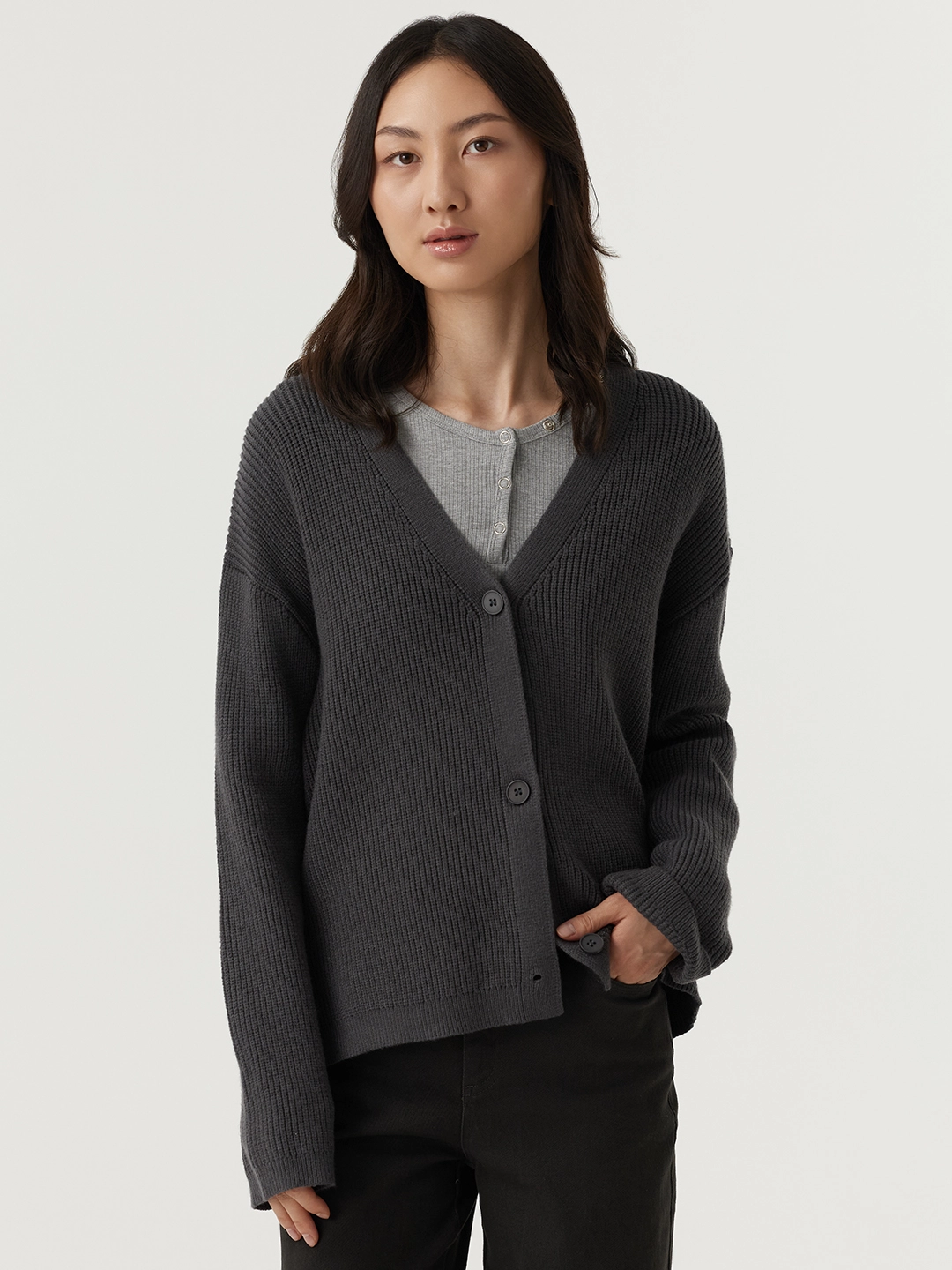 Кардиган серый для женщин 48101-61 50