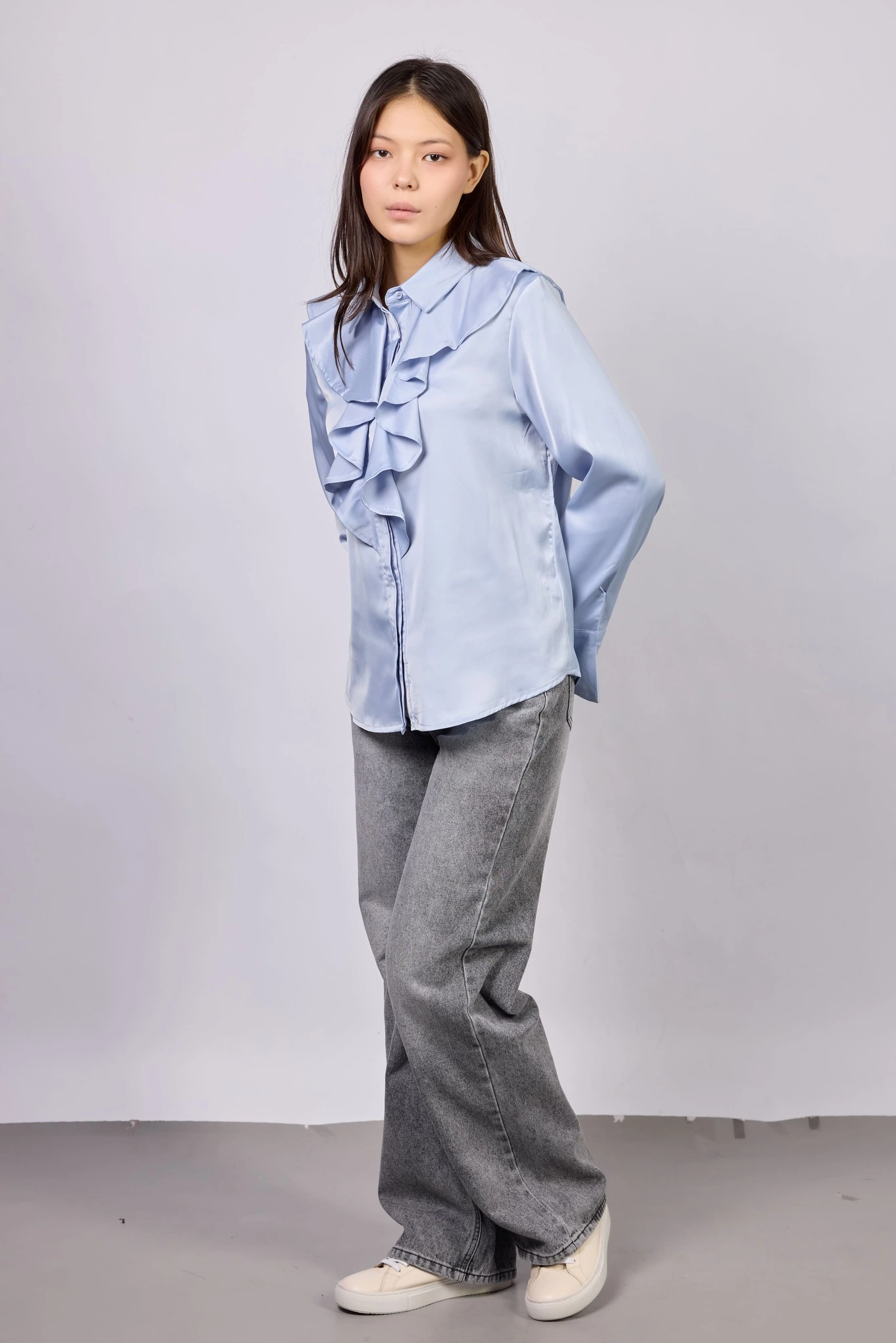 Блузка голубой для женщин 42116-10 28