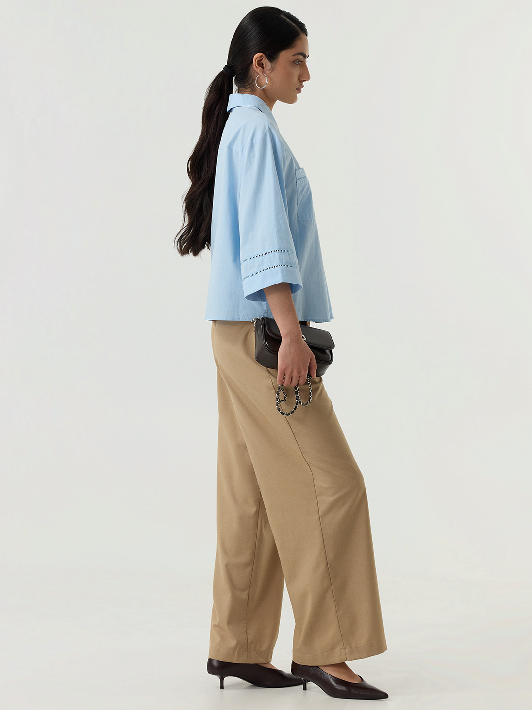 Рубашка голубой для женщин 48255-10 66