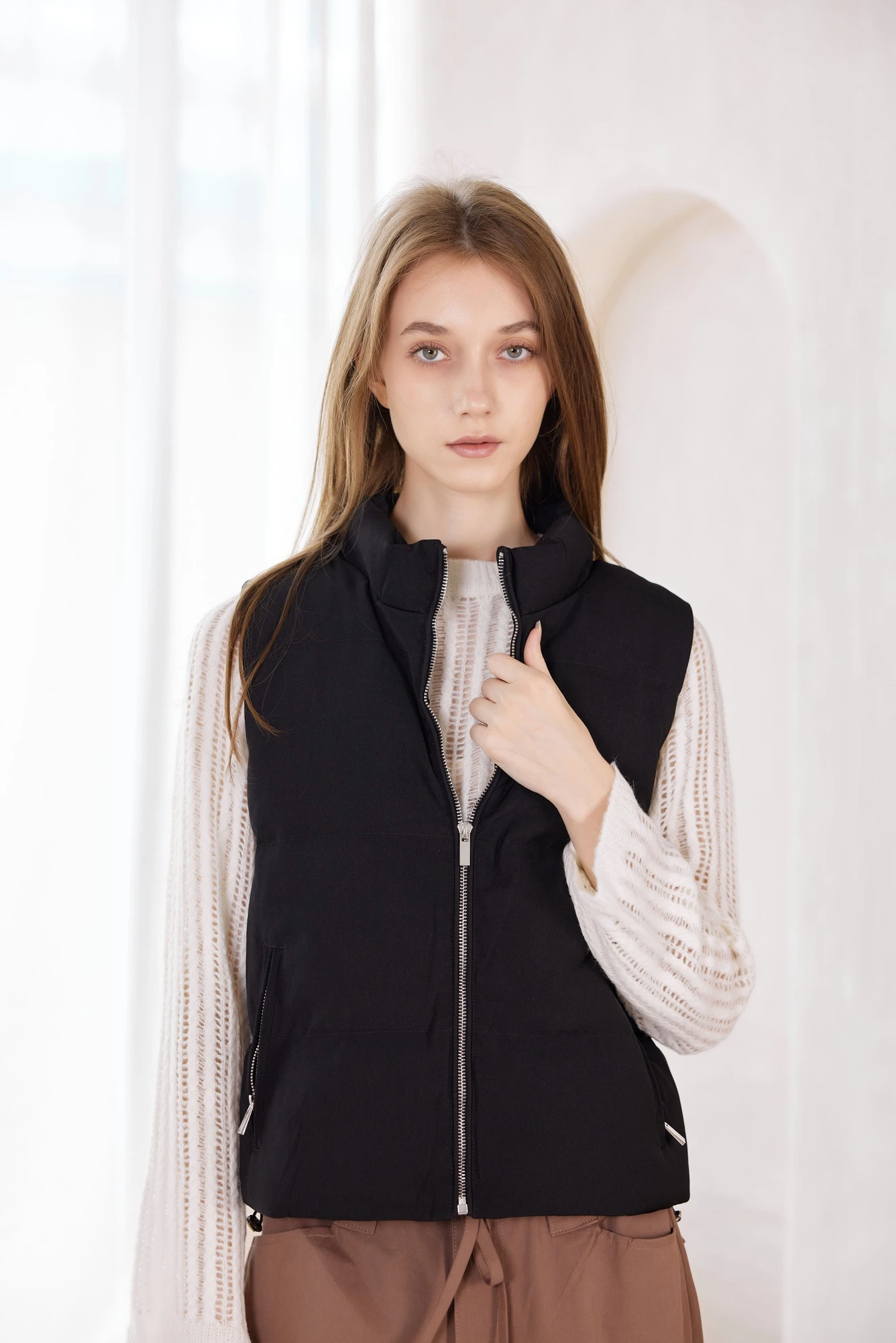 Жилетка черный для женщин 42291-1 58