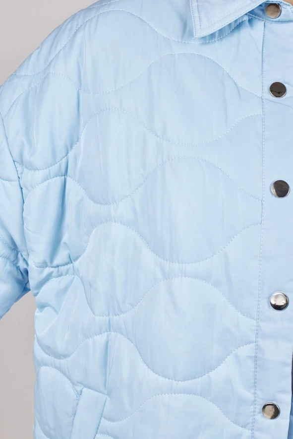 Демисезонная куртка голубой для женщин 352/451/34243-10 69