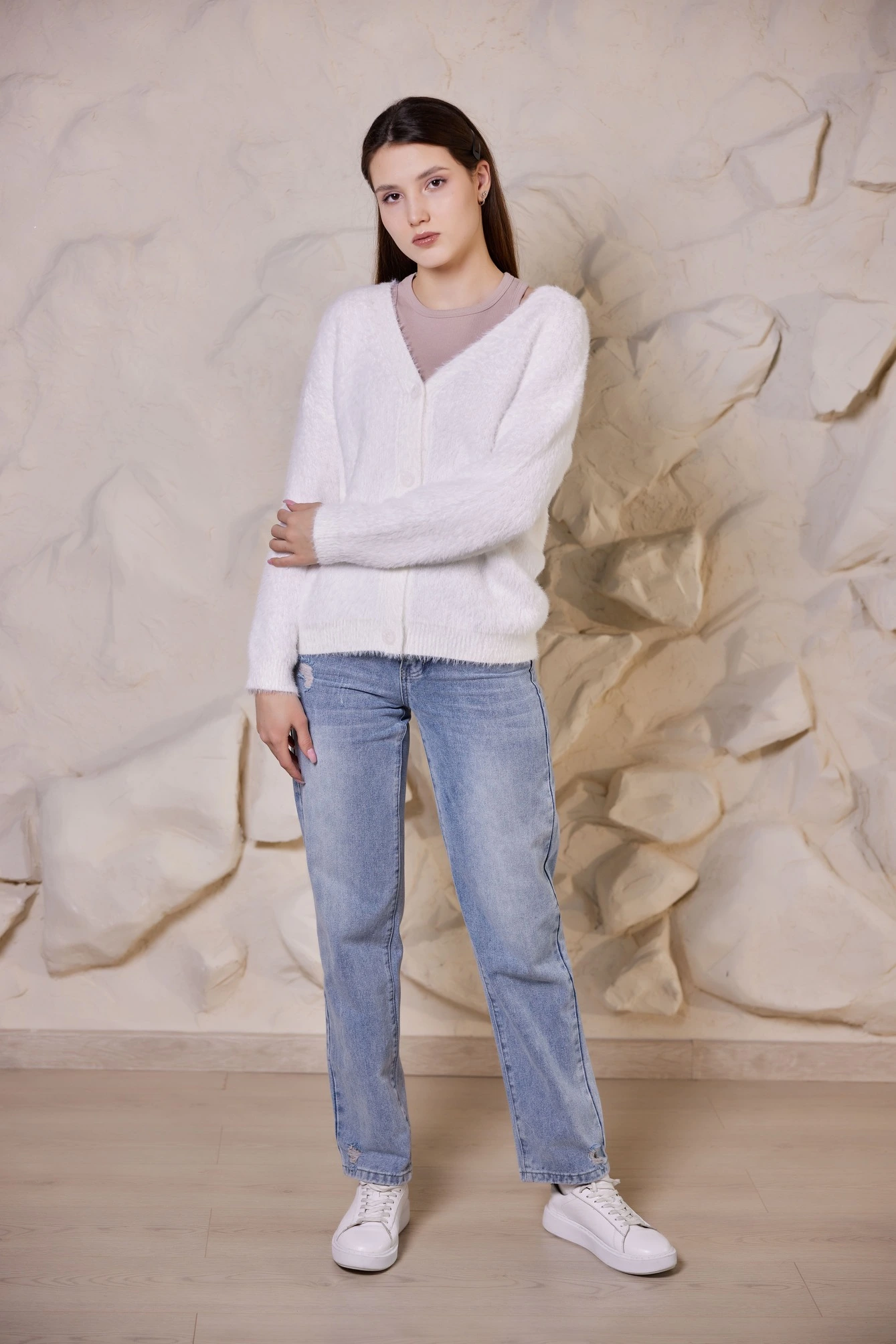 Кардиган айвори для женщин 39155-234 50