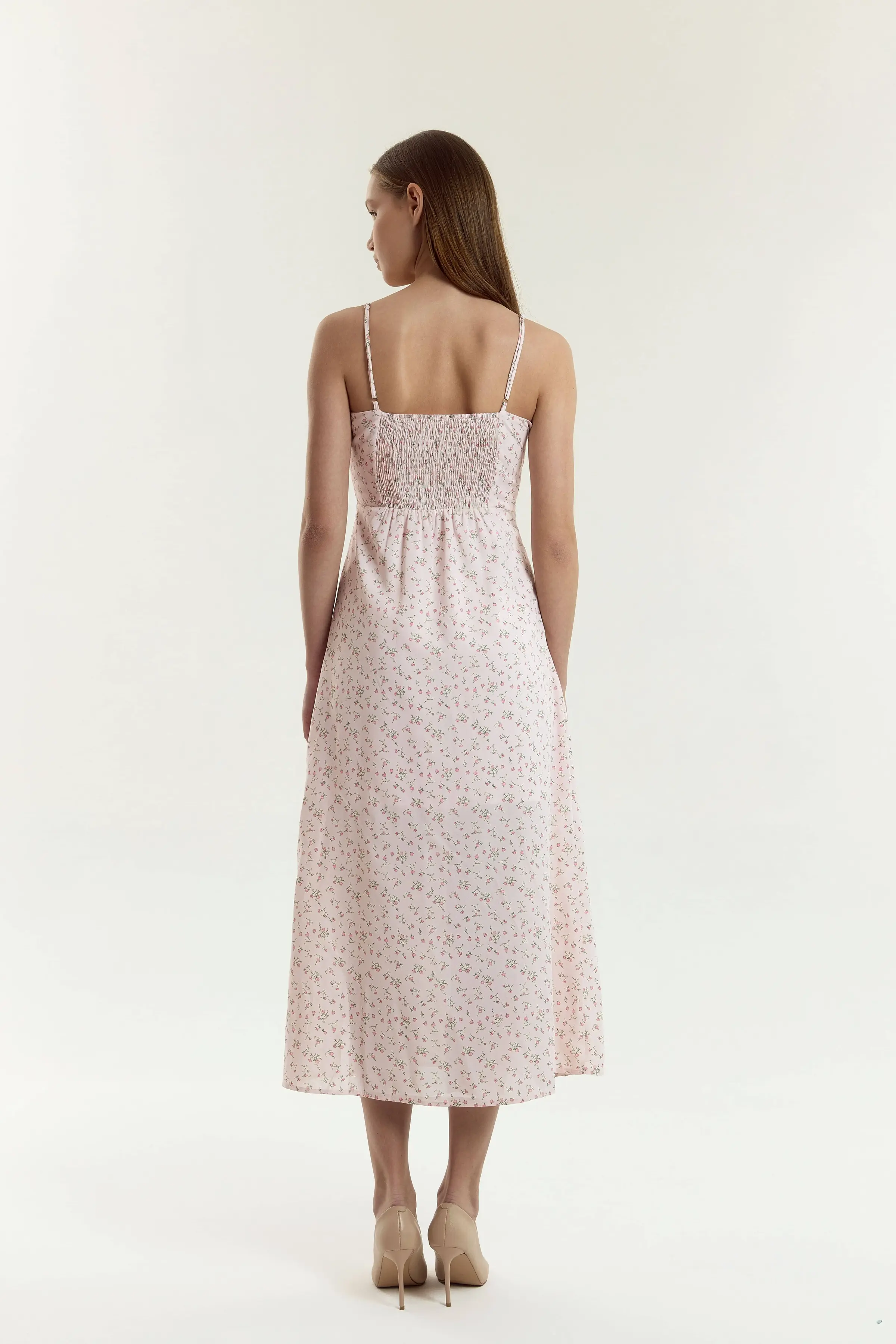 Сарафан розовый в цветочек для женщин 45285-194 48