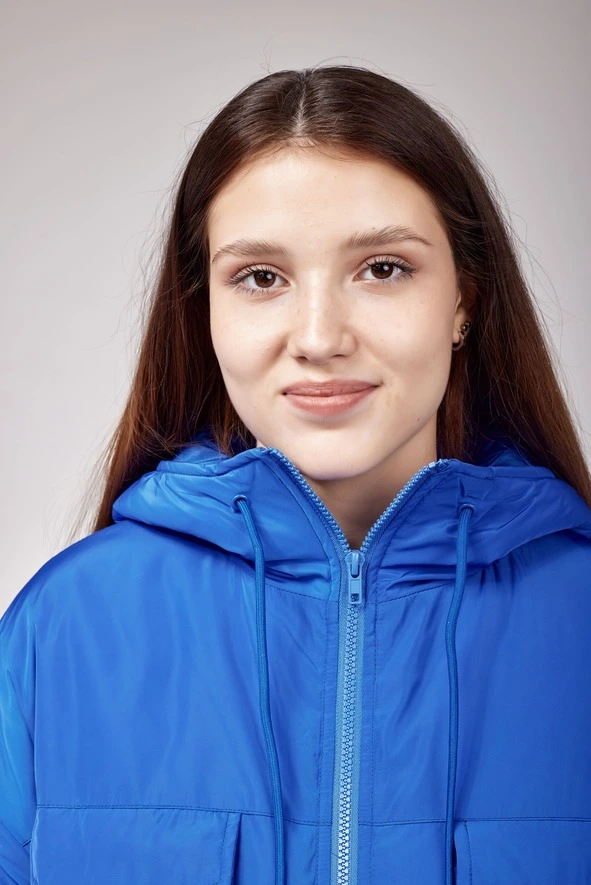 Демисезонная куртка синий для женщин 352/490/34150-65 69
