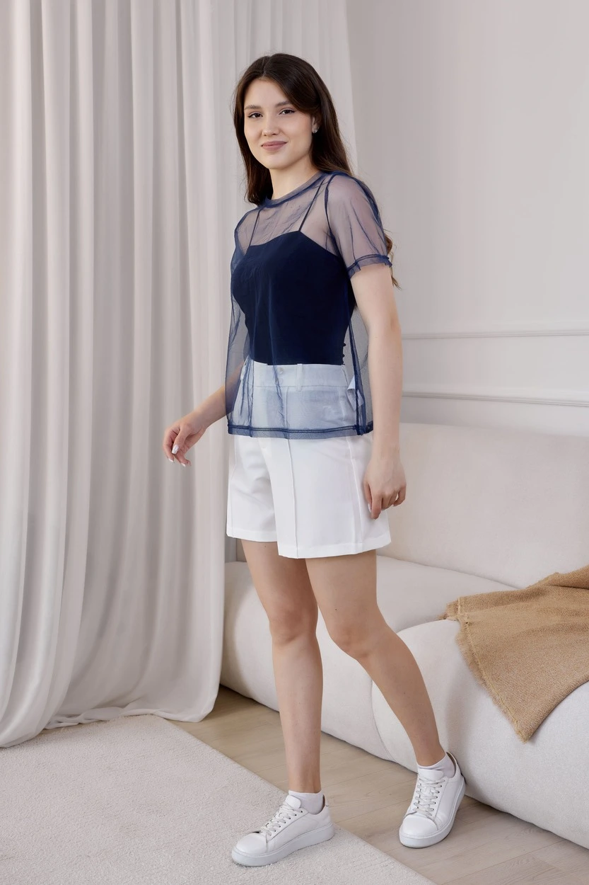 Футболка синий для женщин 41223-65 67