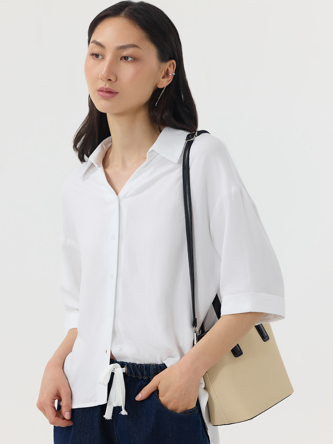 Рубашка белый для женщин 49120-4 66