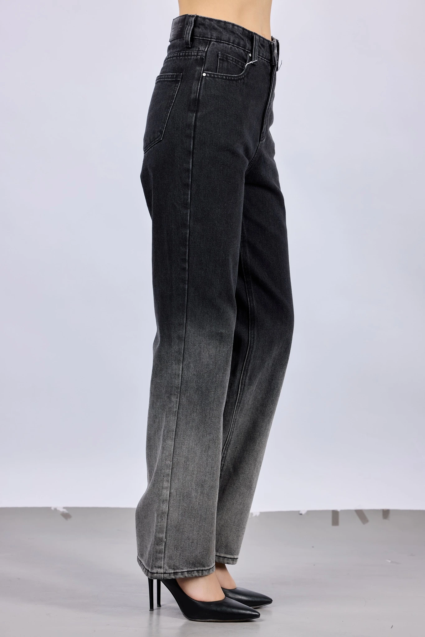 Джинсы черно-серый для женщин 43136-136 74