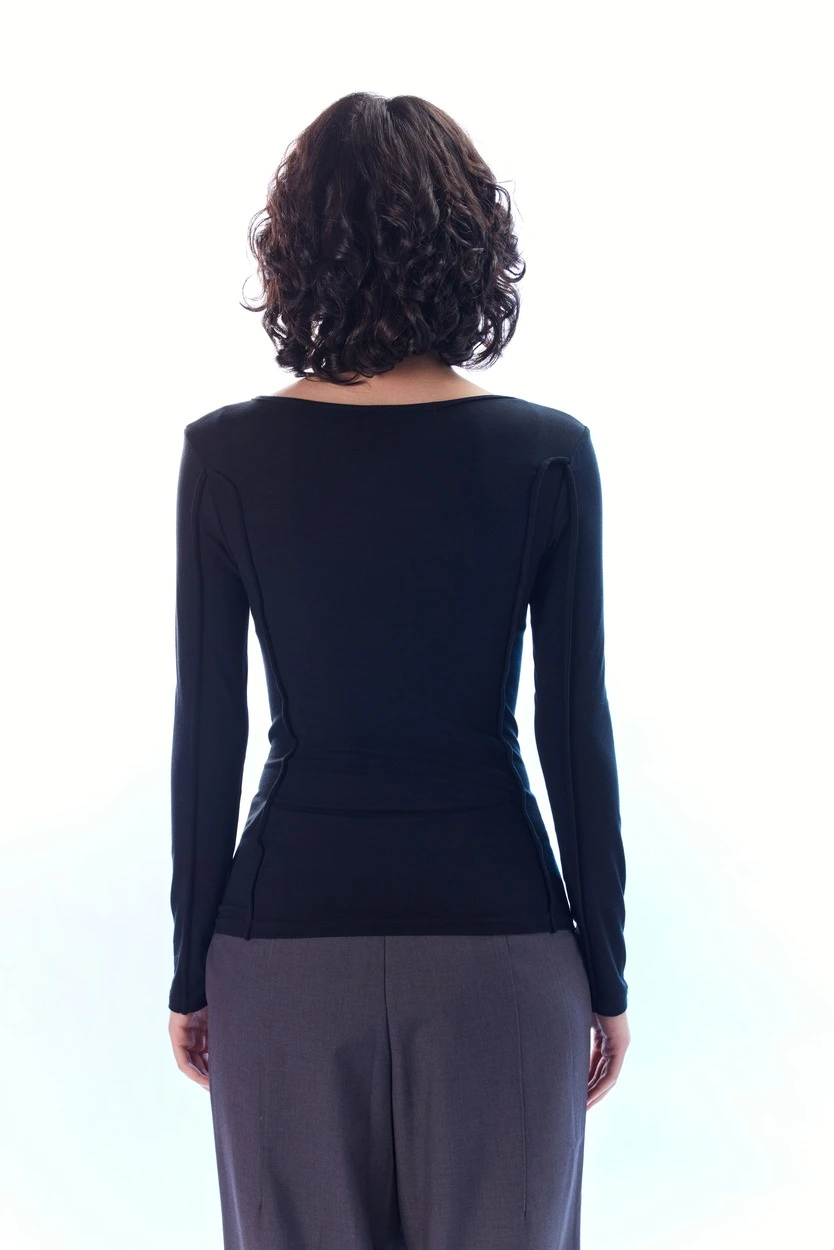 Лонгслив черный для женщин 44195-1 59