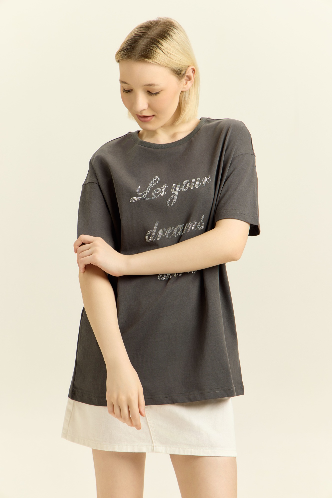 Футболка серый для женщин 41200-61 67