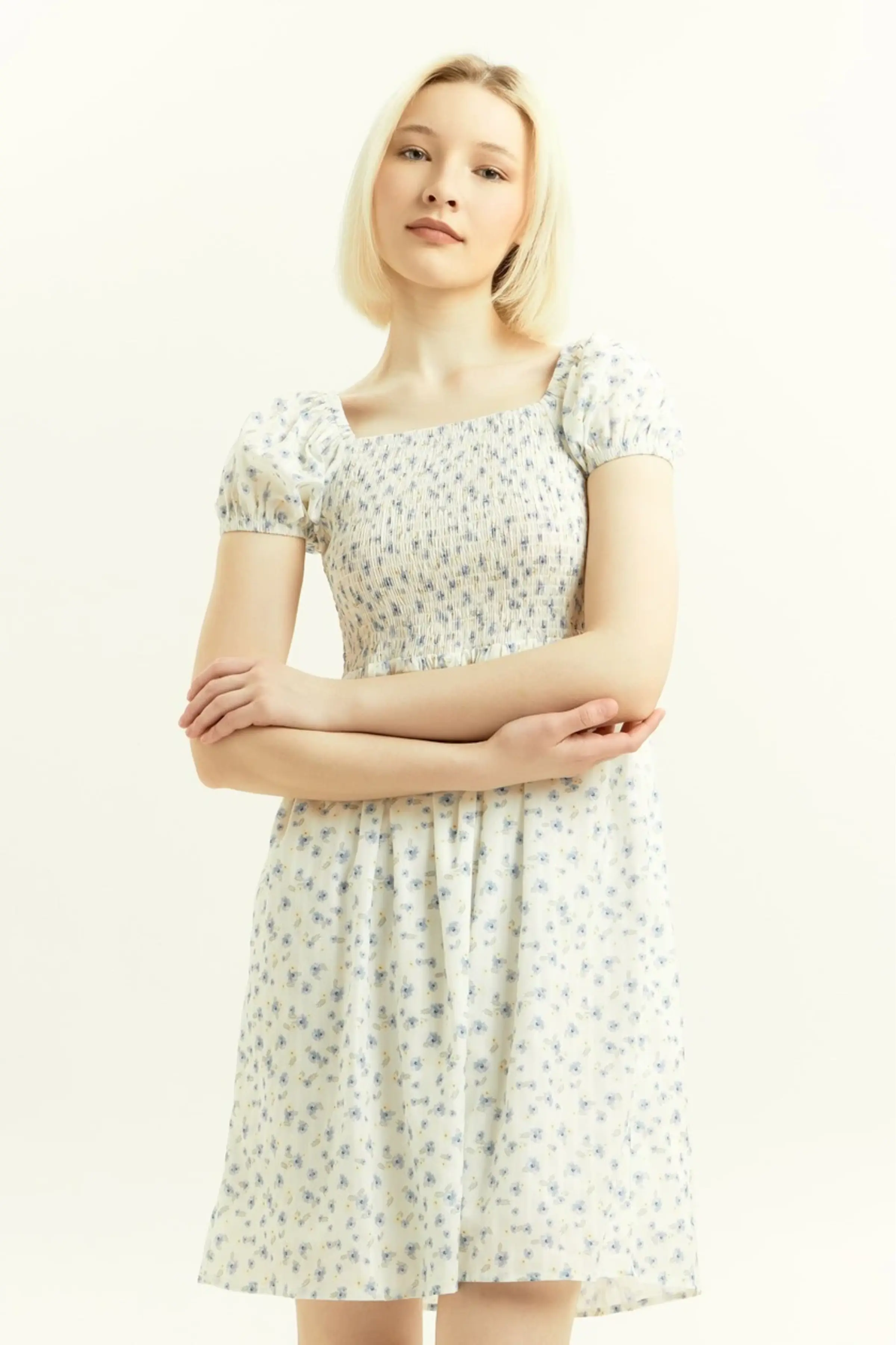 Платье синий цветочек для женщин 45276-188 54