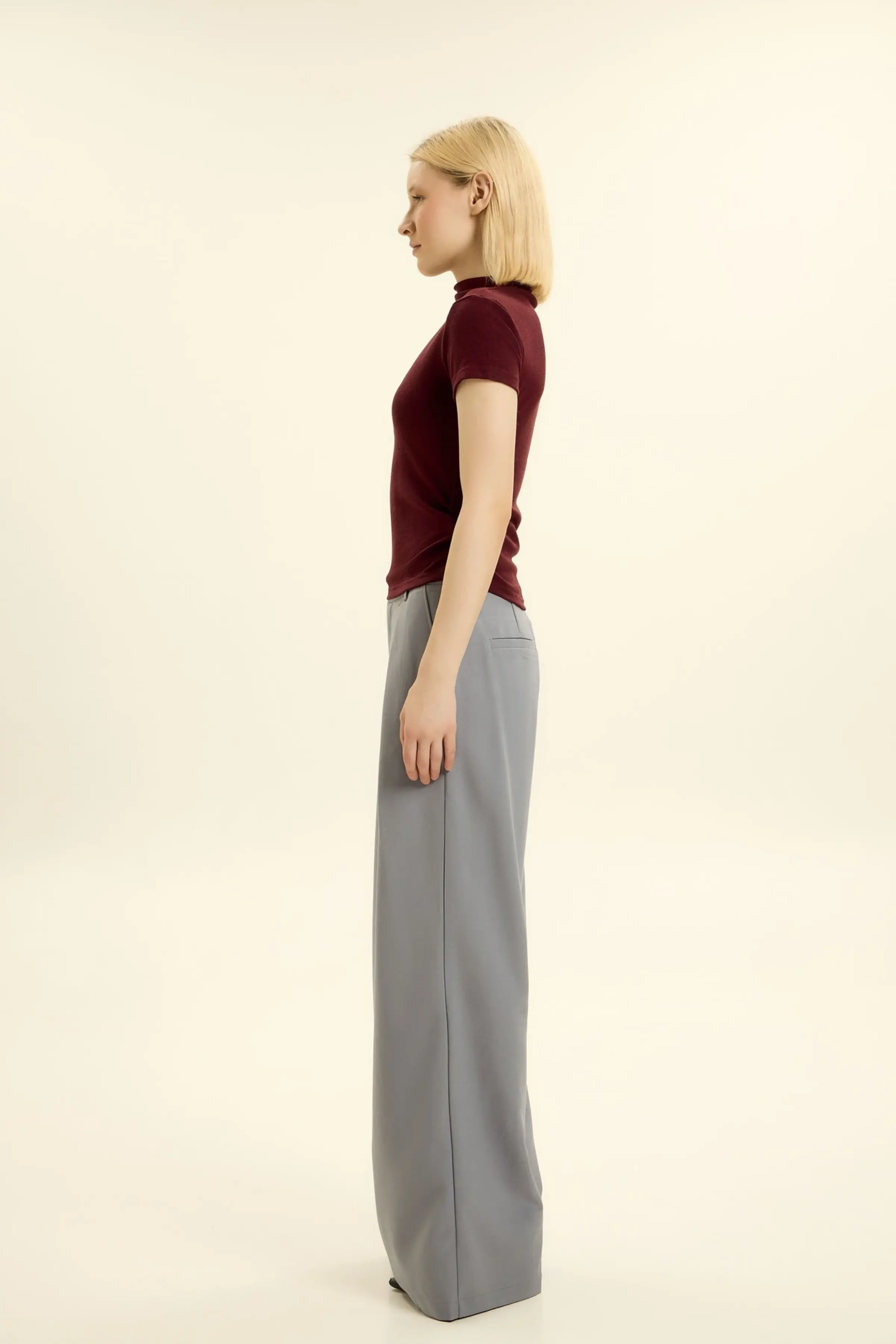 Лонгслив бордовый для женщин 46212-67 59