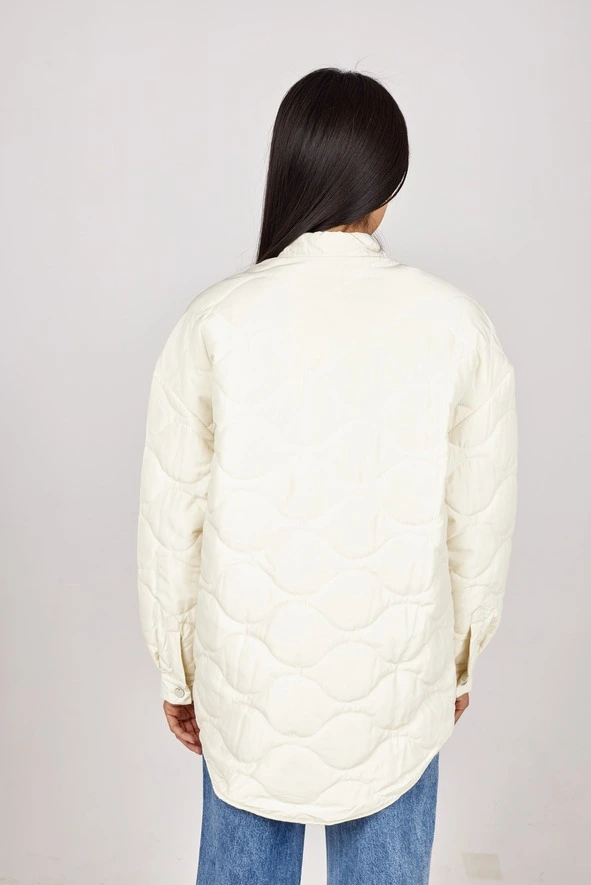 Демисезонная куртка экрю для женщин 352/451/34243-232 69