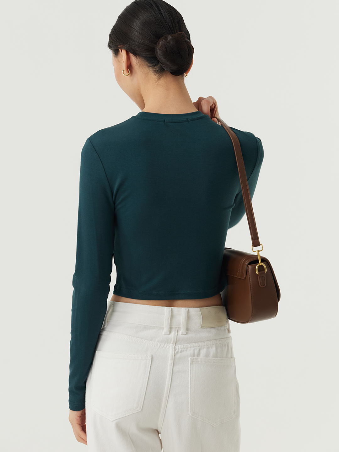 Лонгслив бирюзовый для женщин 48267-26 59