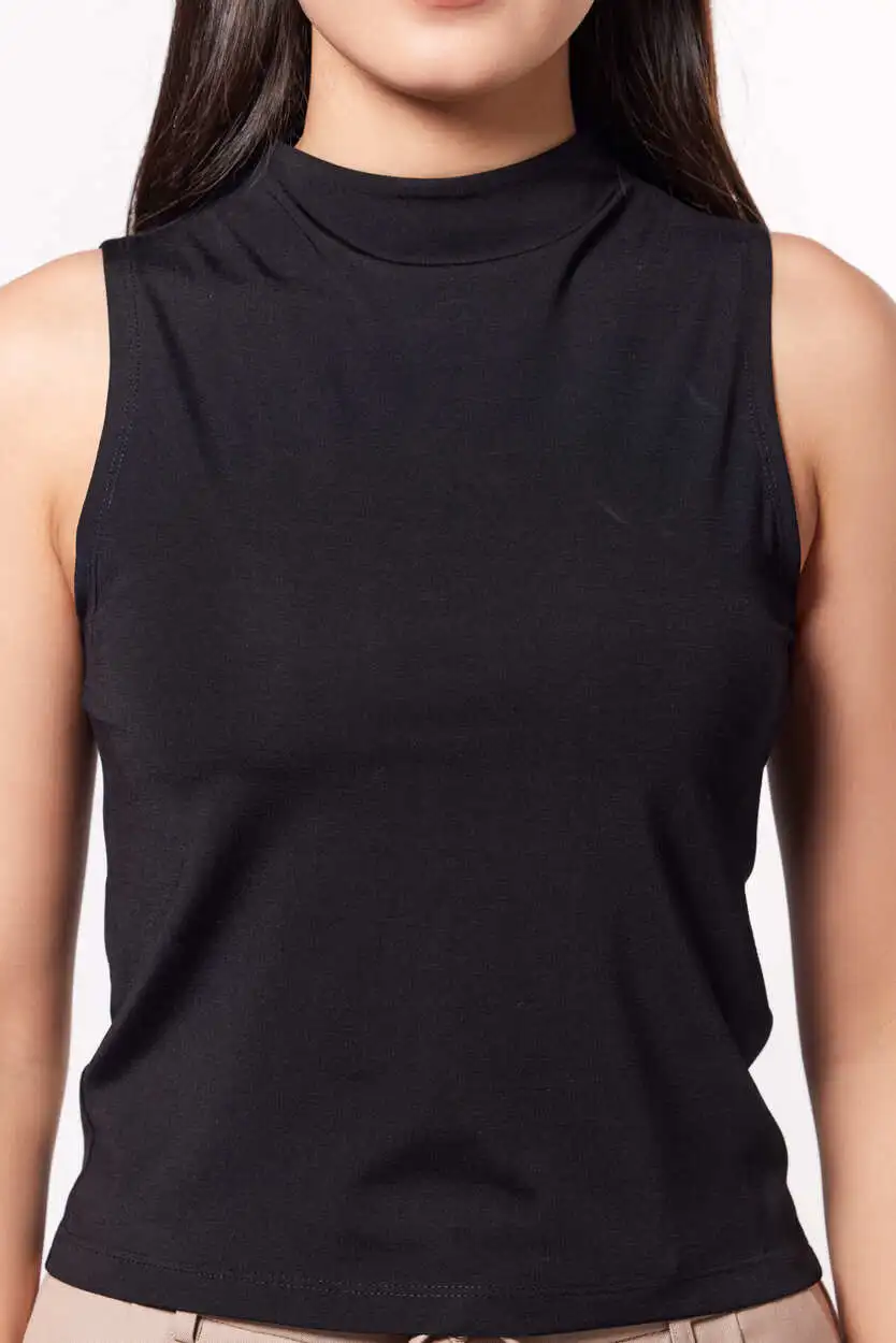 Топ черный для женщин 42180-1 46