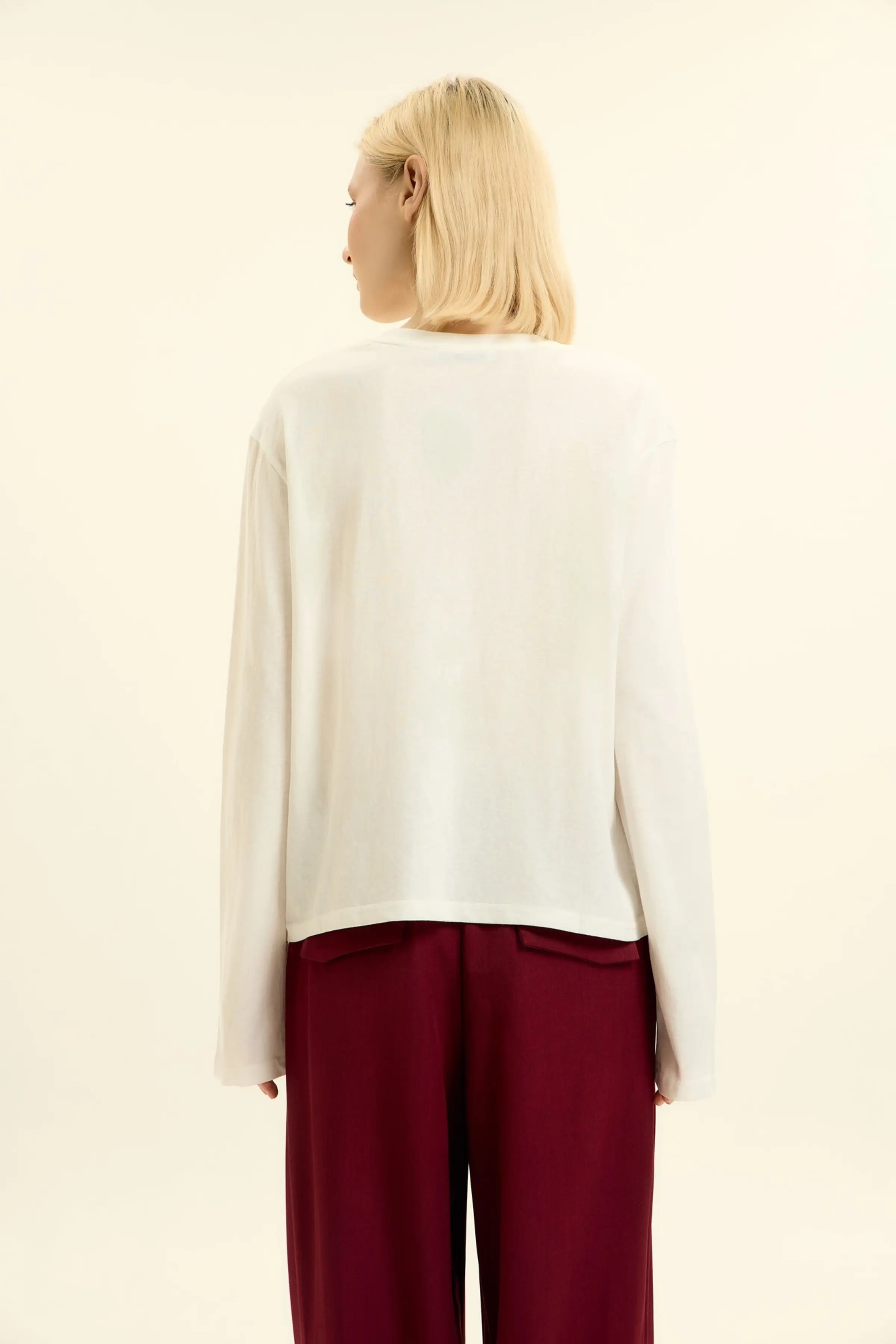 Лонгслив белый для женщин 46199-4 59