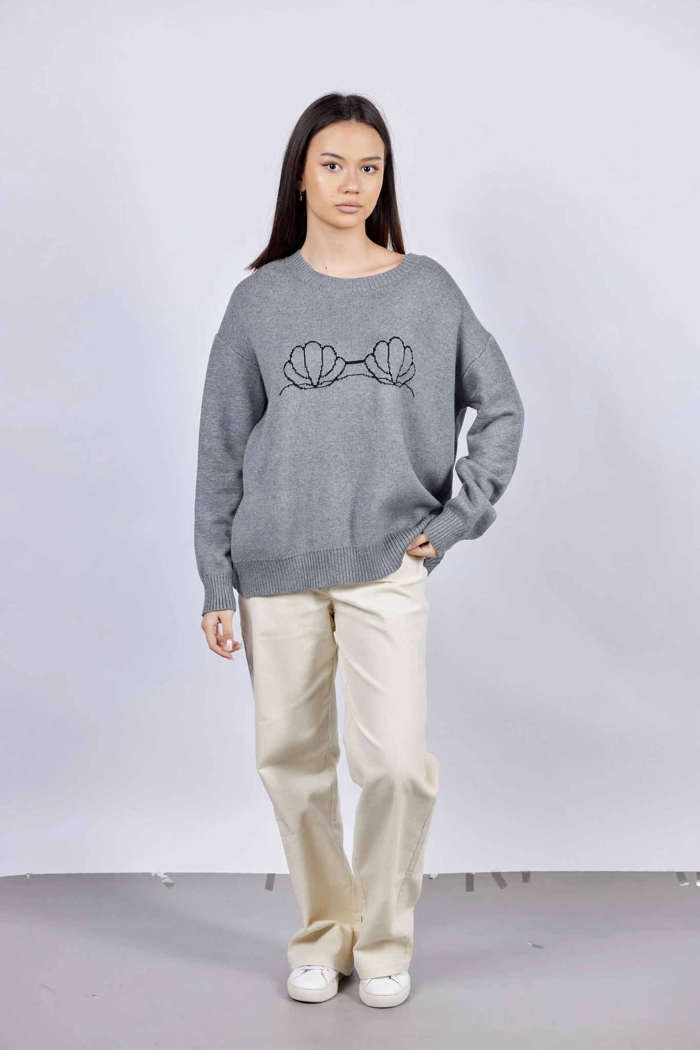 Брюки бежевый для женщин 43166-15 71