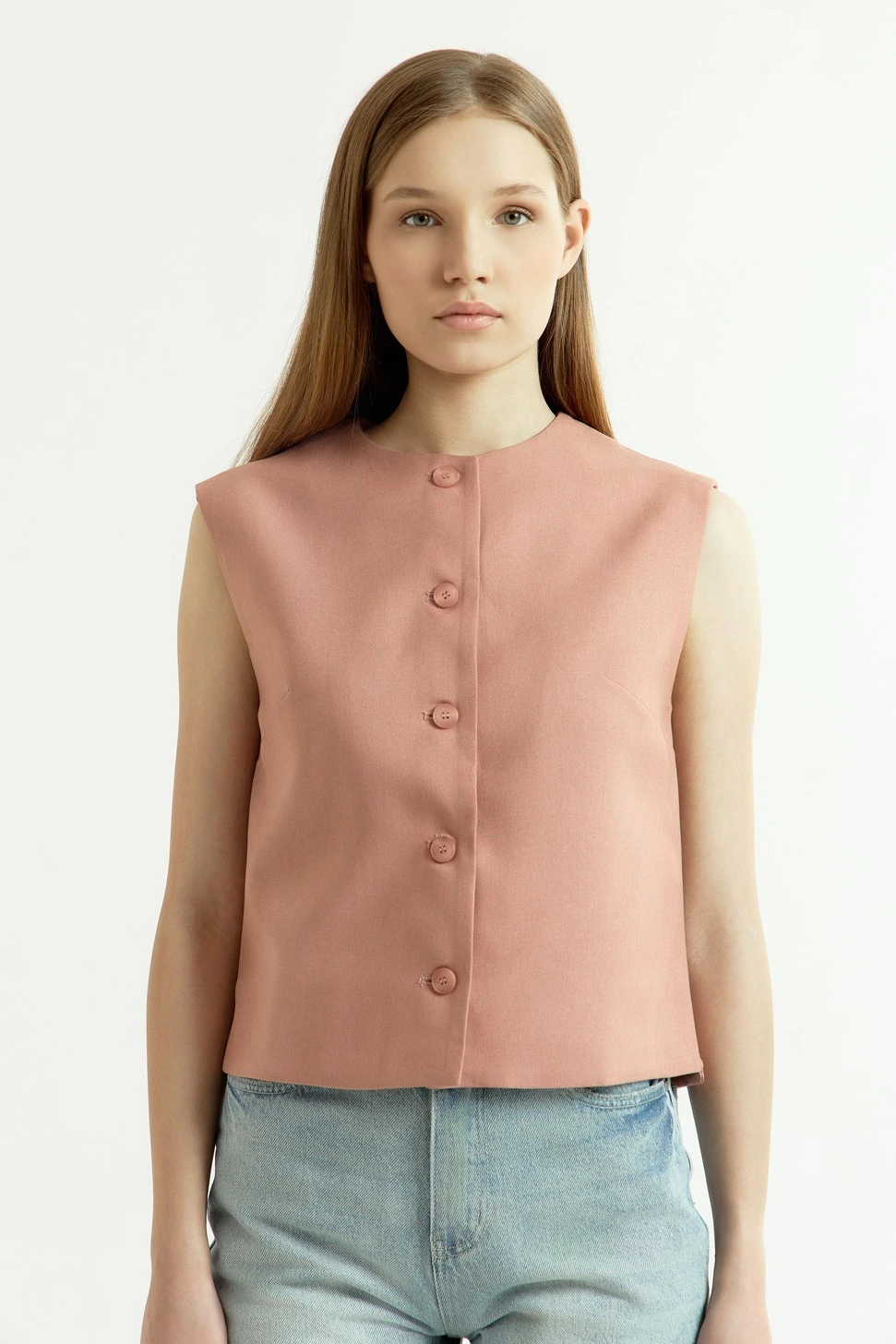 Жилетка розовый для женщин 44305-17 68