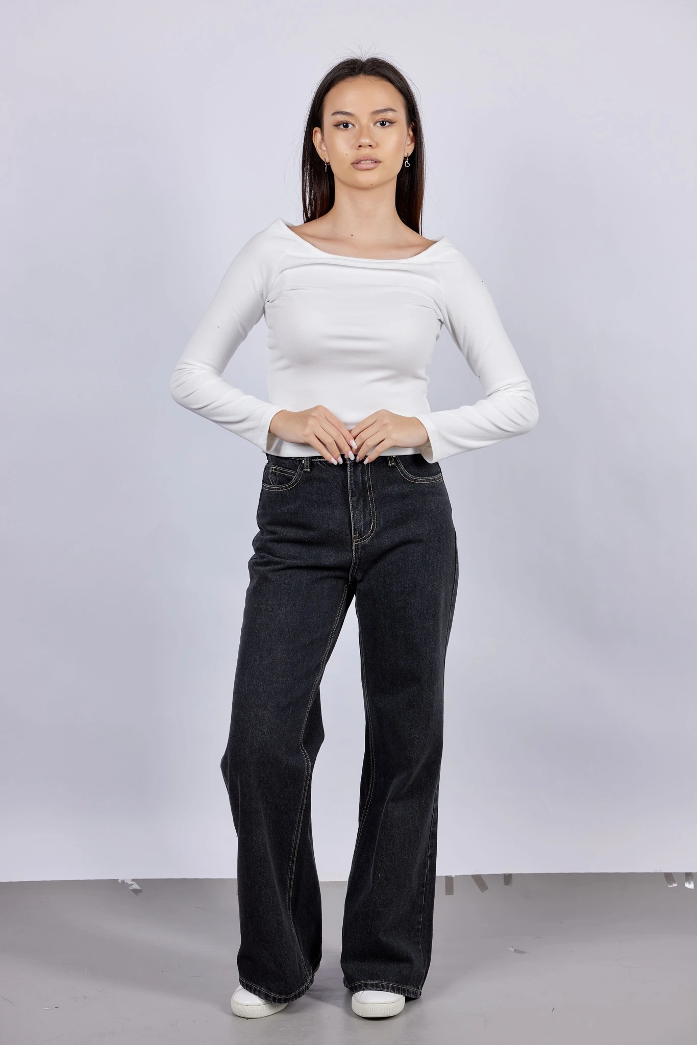 Джинсы темно-серый для женщин 43855-12 74