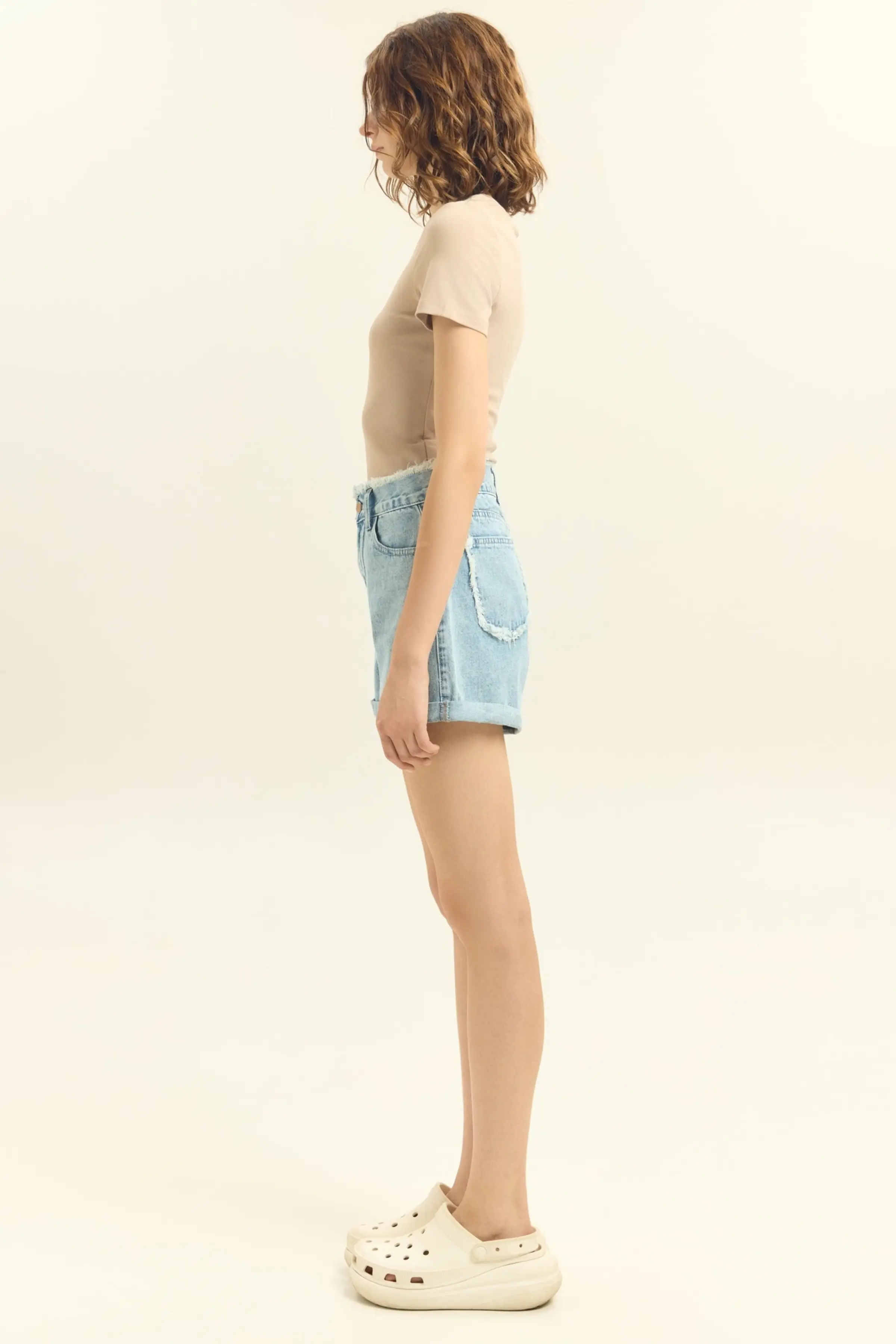 Шорты светло-голубой для женщин 45302-25 57