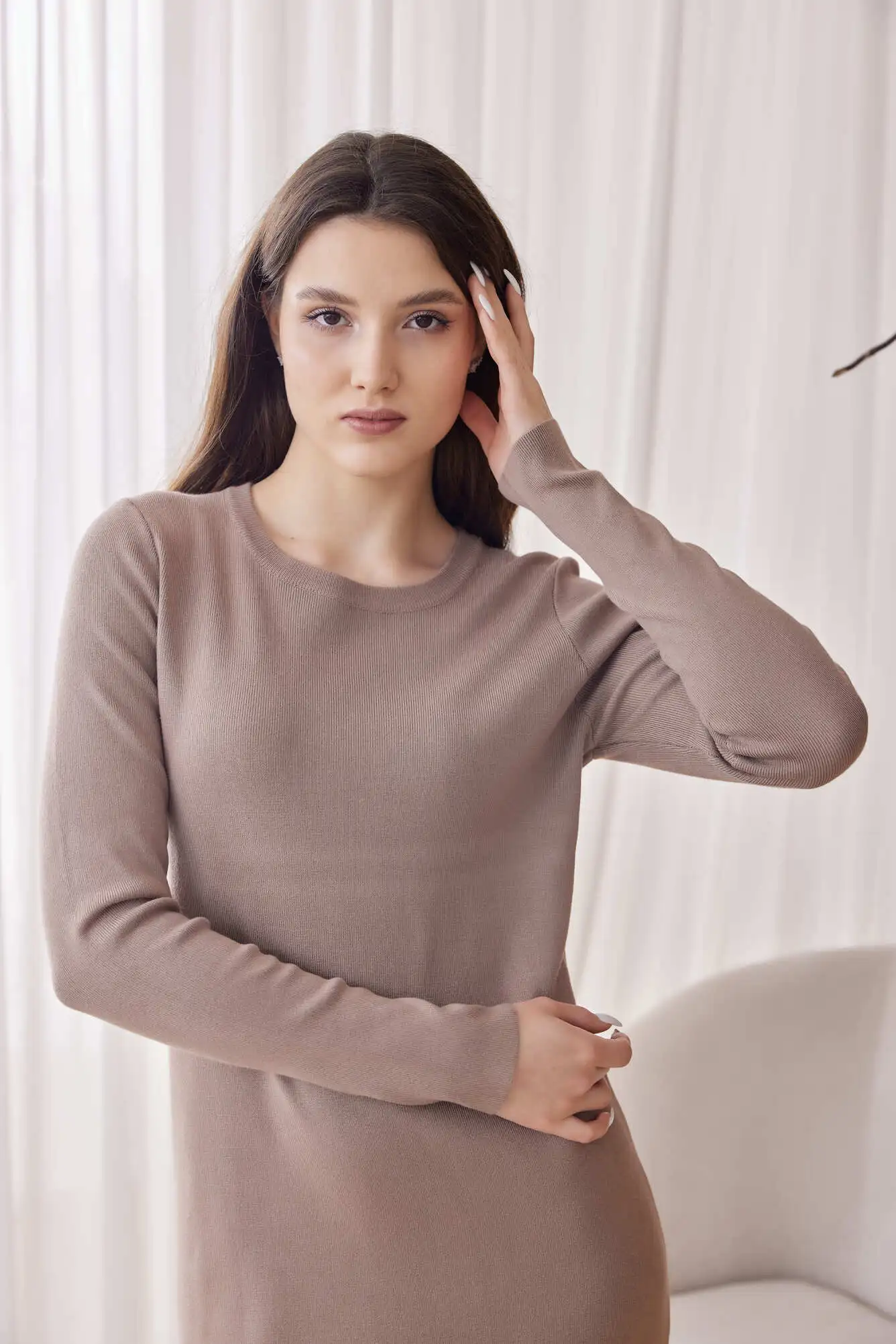 Платье бежевый для женщин 40140-15 54