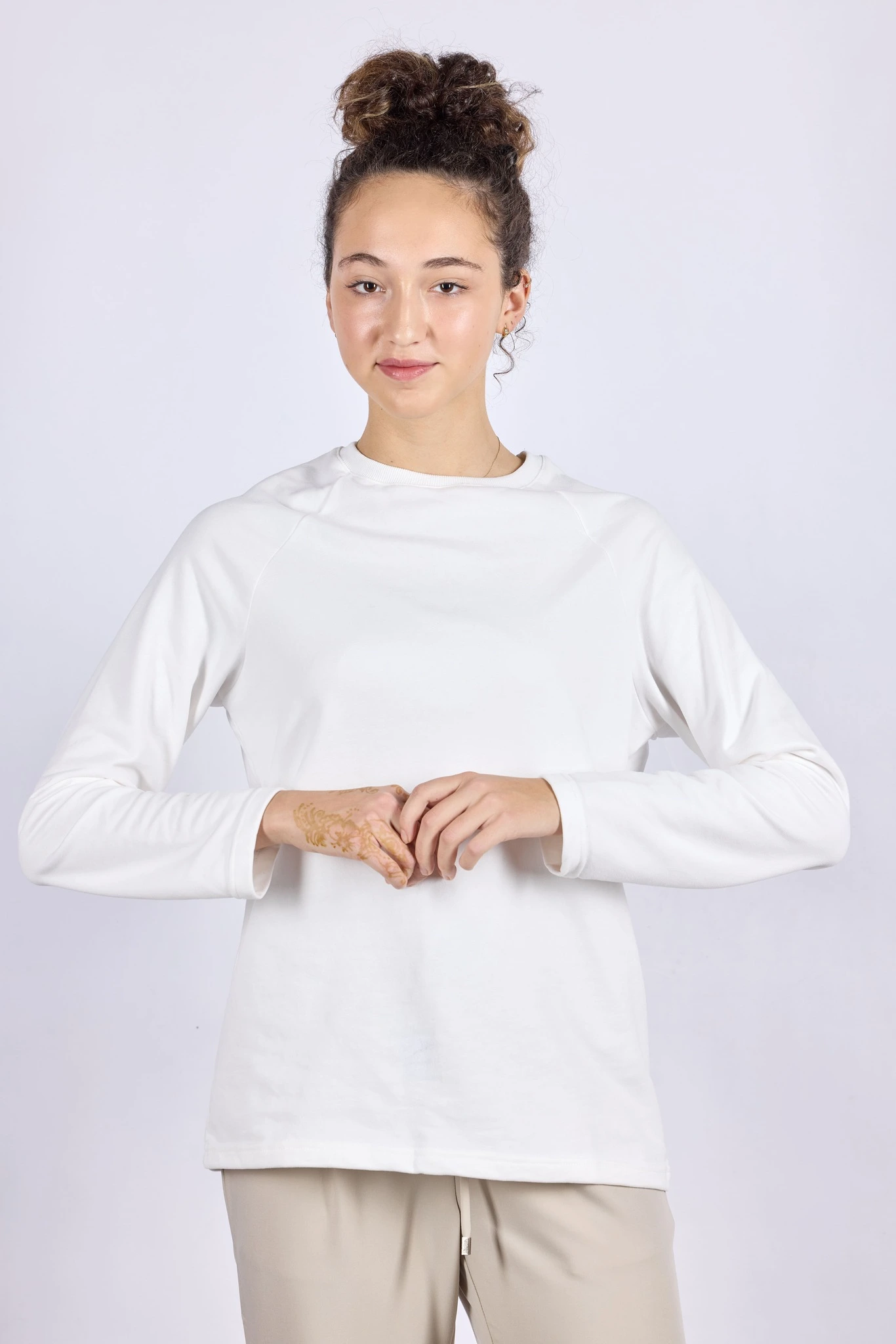 Лонгслив белый для женщин 44118-4 59