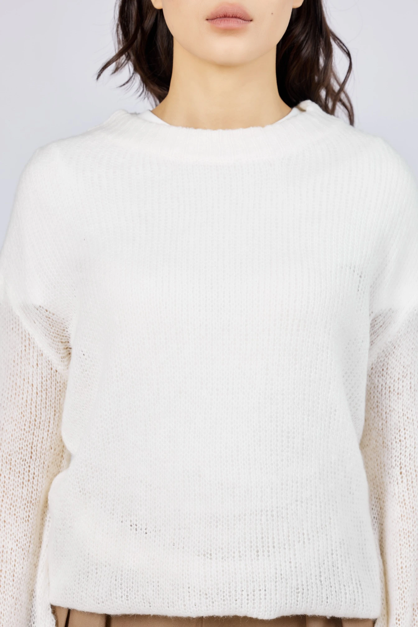 Джемпер белый для женщин 43102-4 60