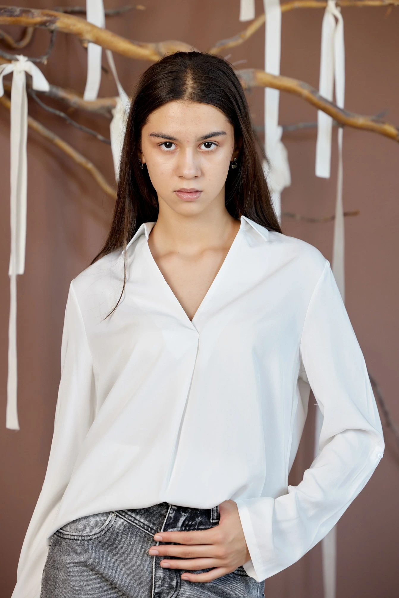 Блузка белый для женщин 42257-4 28