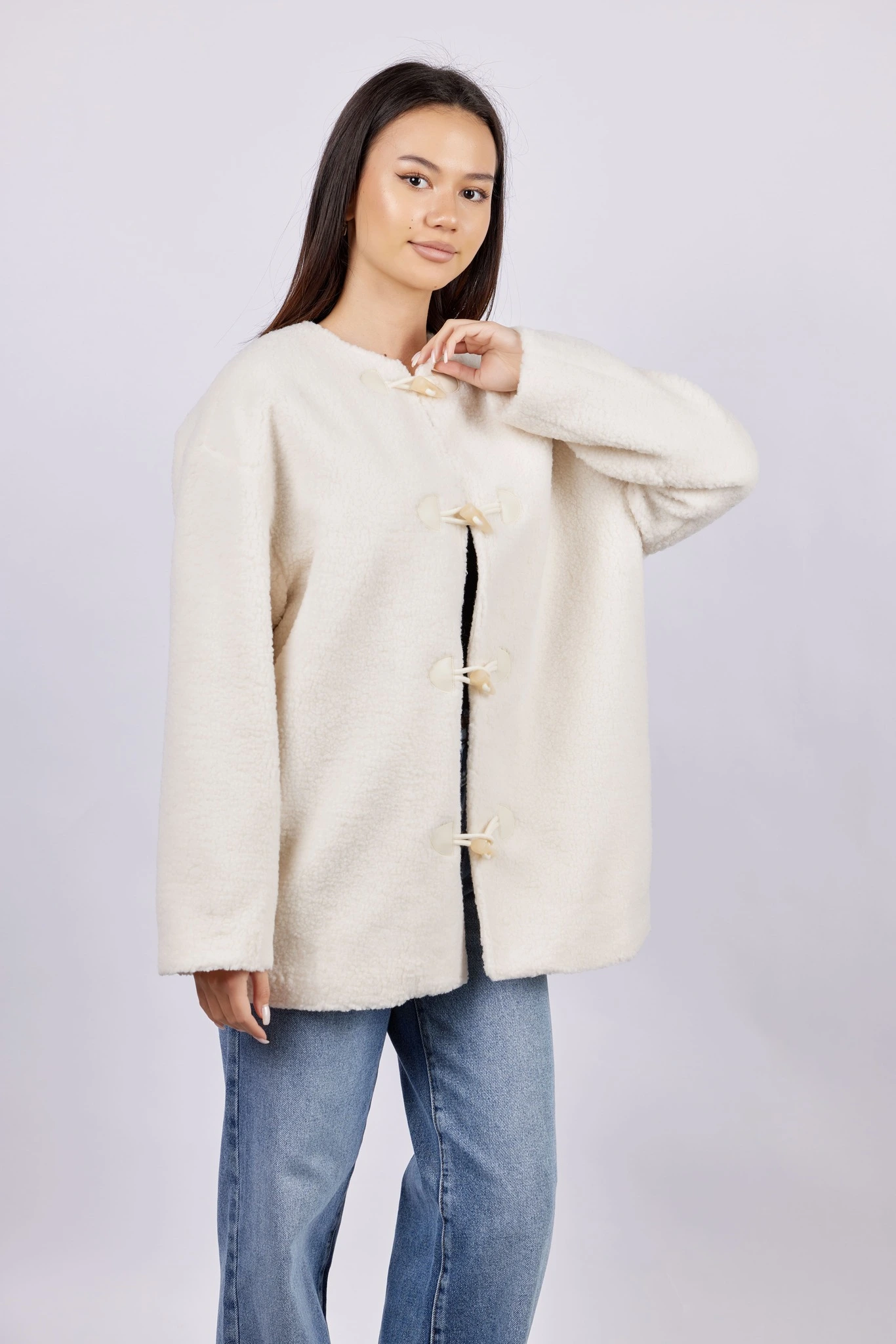 Пальто белый для женщин 43418-4 53