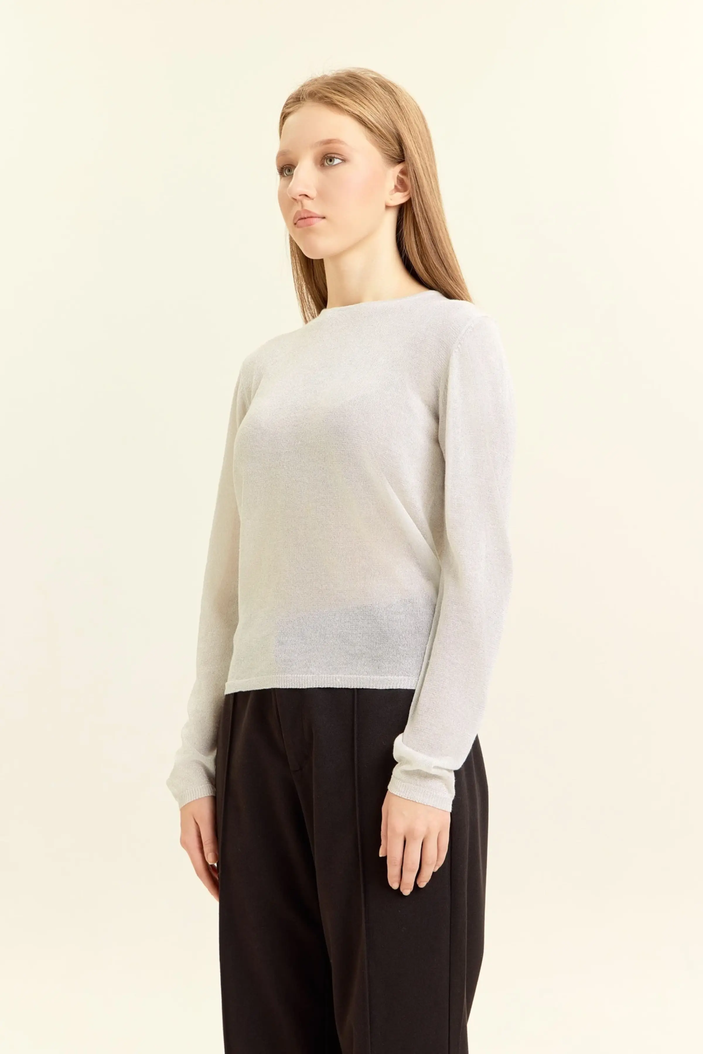 Джемпер белый для женщин 47172-4 60