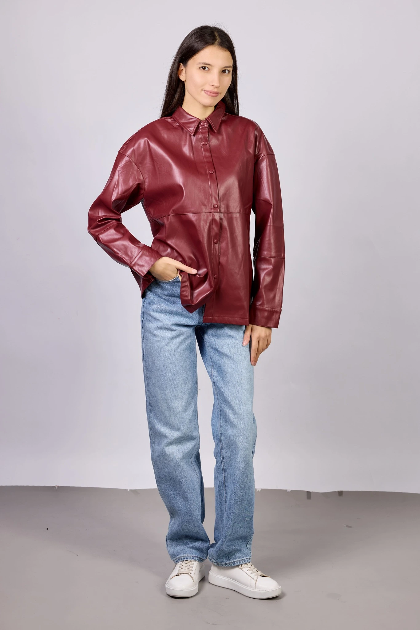 Рубашка бордовый для женщин 42208-67 66