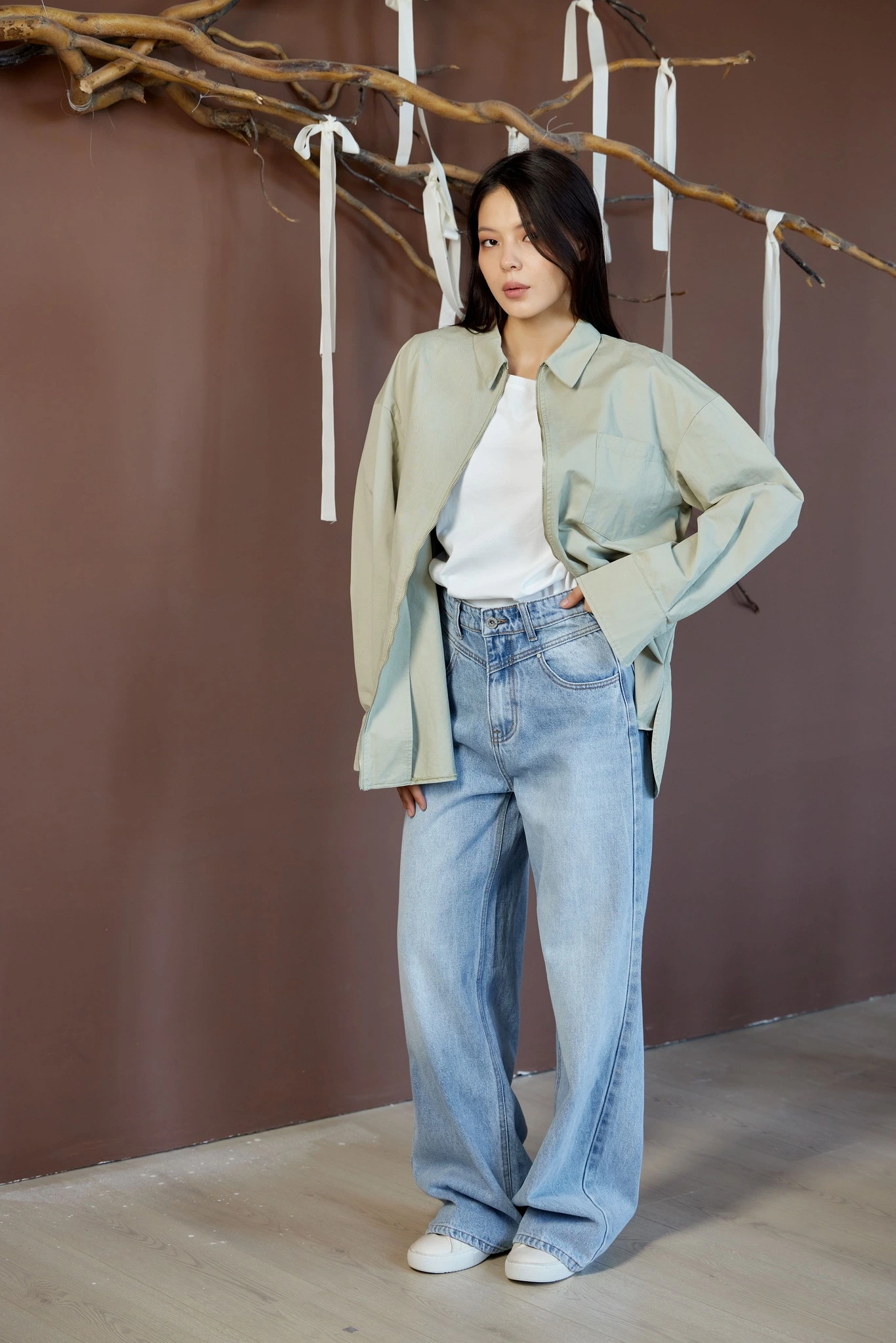 Рубашка хаки для женщин 42252-14 66