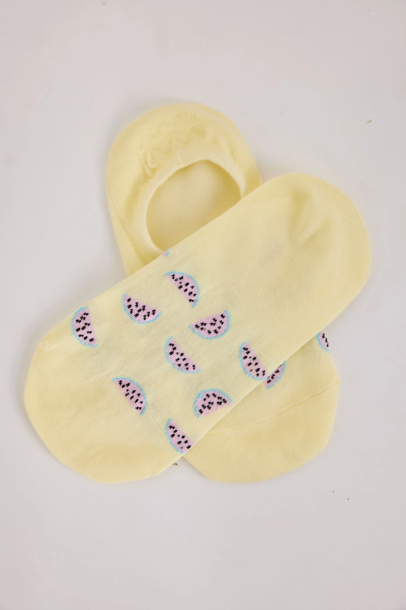 Носки лимонный для женщин K-186-63 21