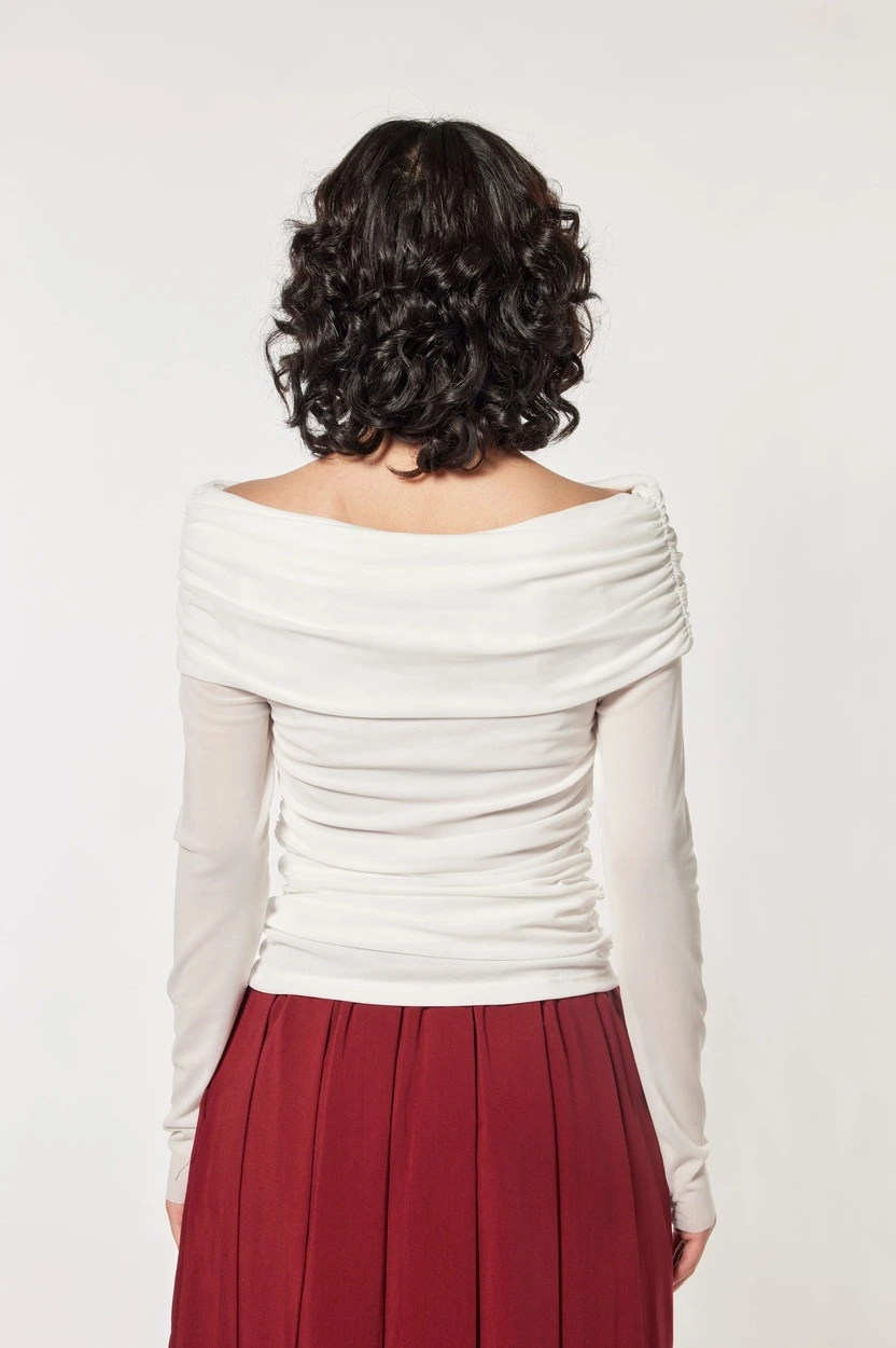 Лонгслив белый для женщин 44258-4 59